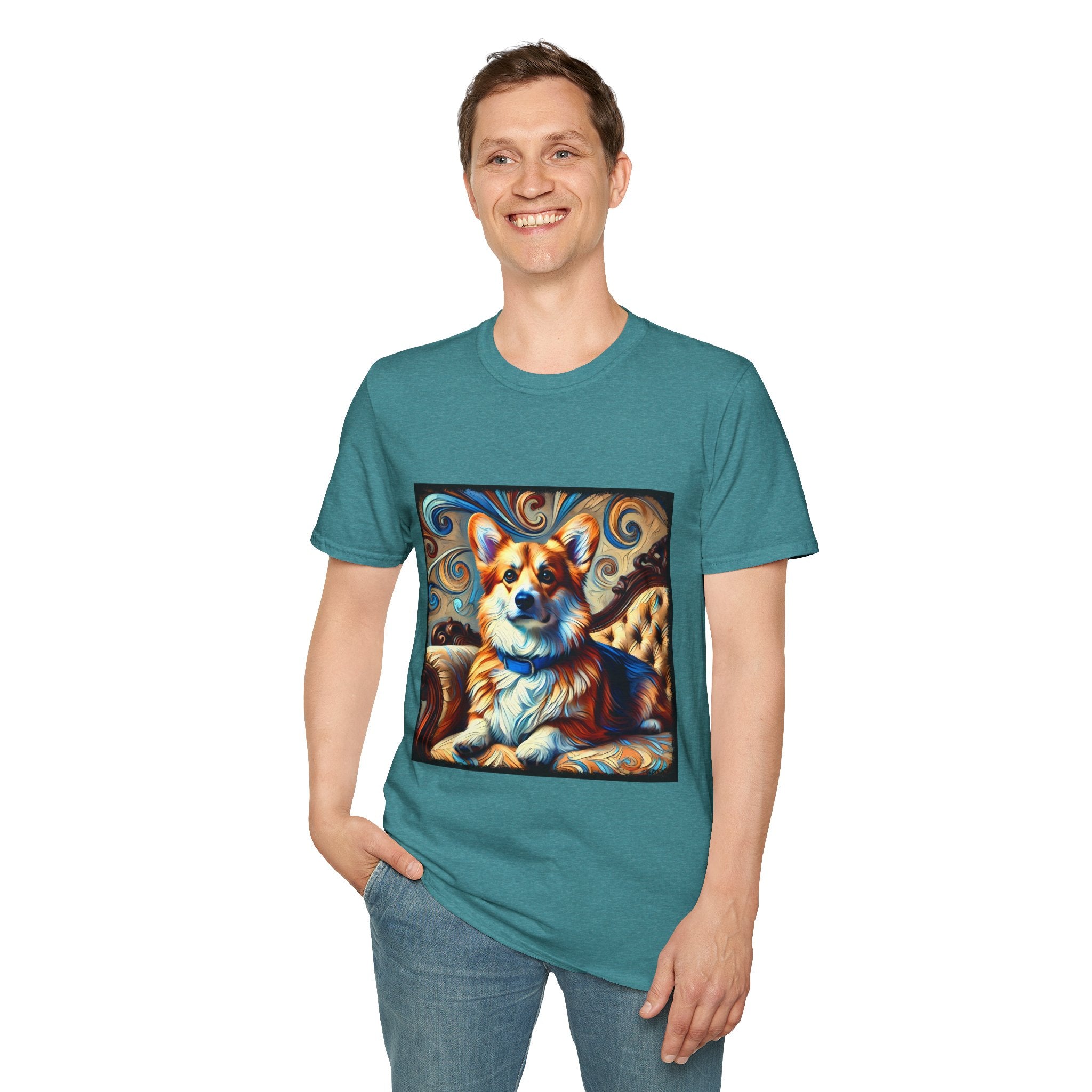 Pembroke Welsh Corgi Warm Swirl | Unisex Dog T-Shirt