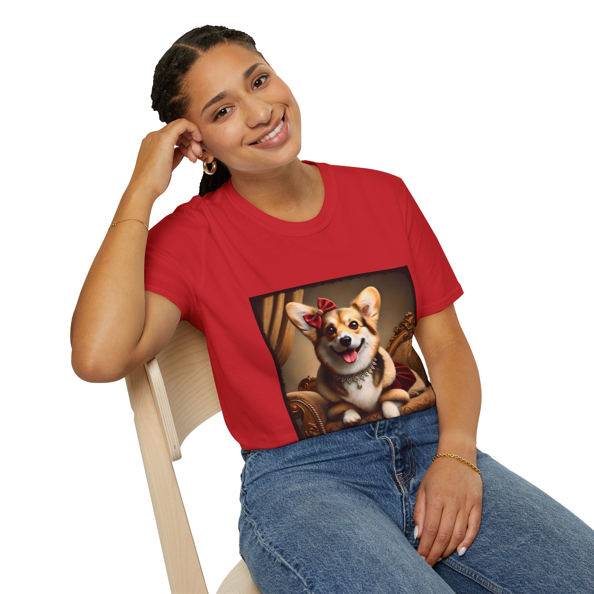 Pembroke Welsh Corgi Red Velvet Princess | Unisex Dog T-Shirt