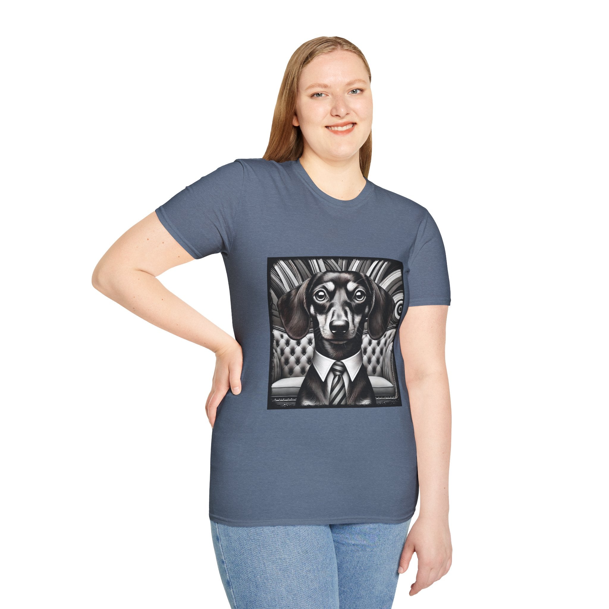Dachshund B&W Gentleman | Unisex Dog T-Shirt