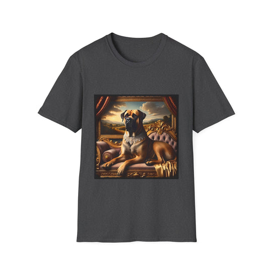 Bullmastiff Royal Princess design dog lover unisex t-shirt in dark heather