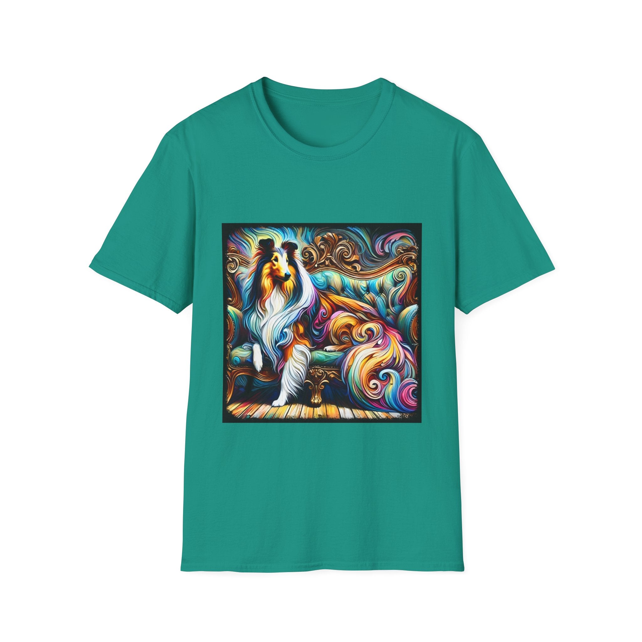 Collie Pastel Swirl | Unisex Dog T-Shirt