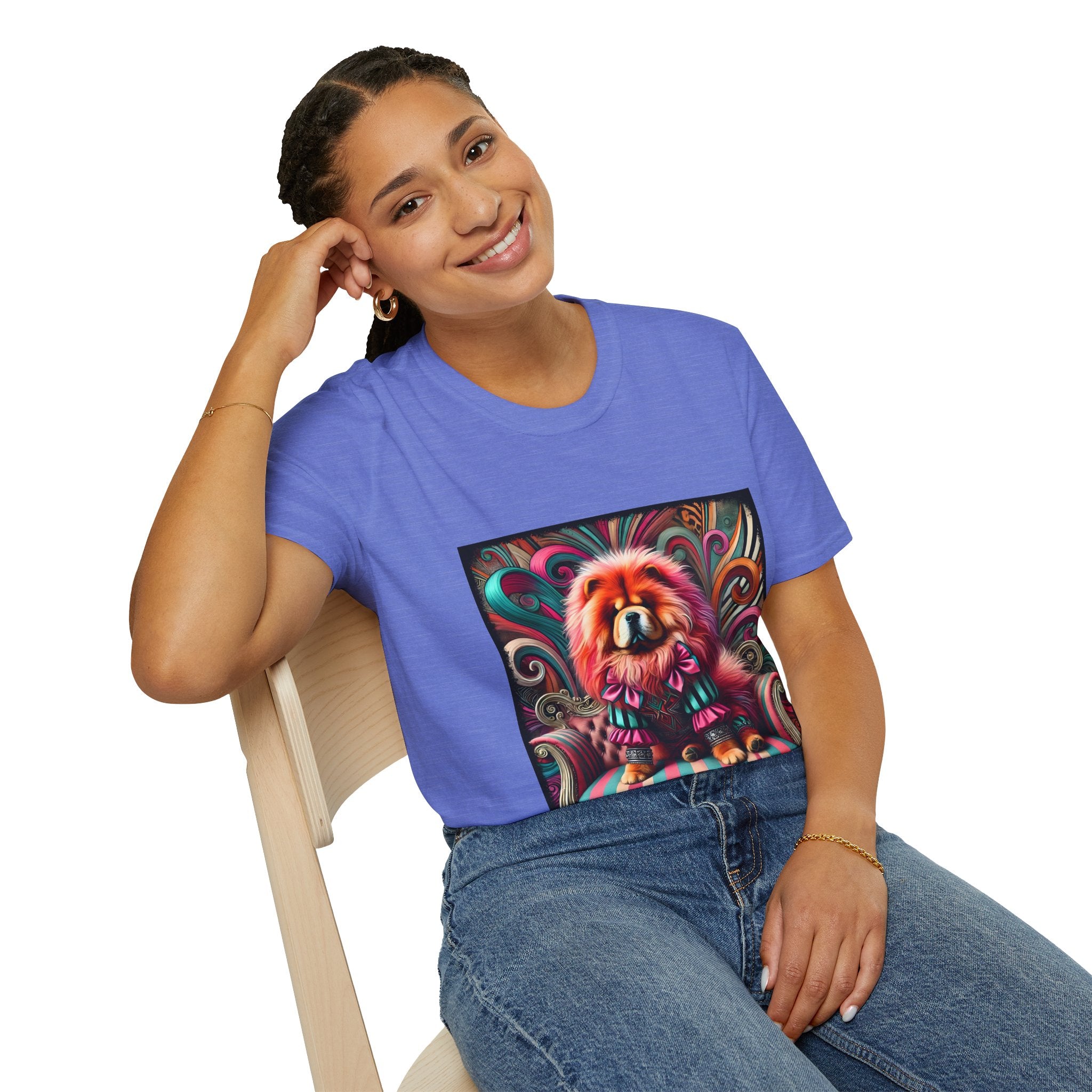 Chow Chow Pink Rocker | Unisex Dog T-Shirt