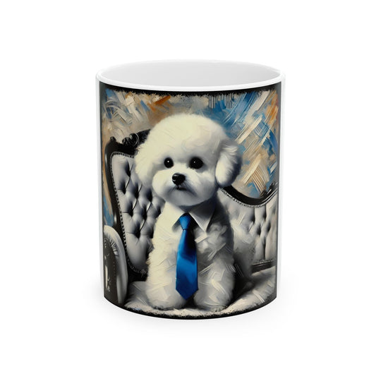 Bichon Frise Handsome Classic Dog Themed Ceramic Mug ceramic mug