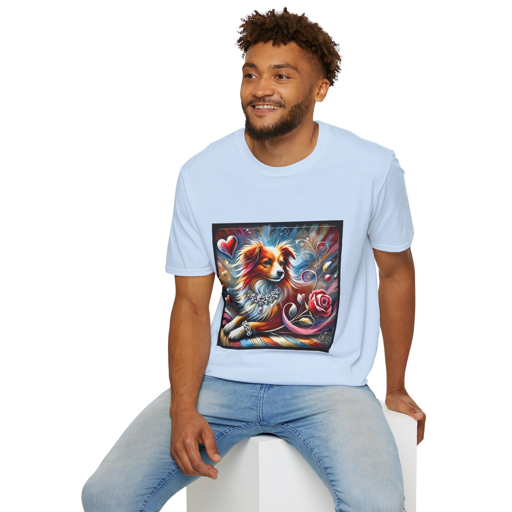 Miniature American Shepherd Diamond Heart Classic | Unisex Dog T-Shirt