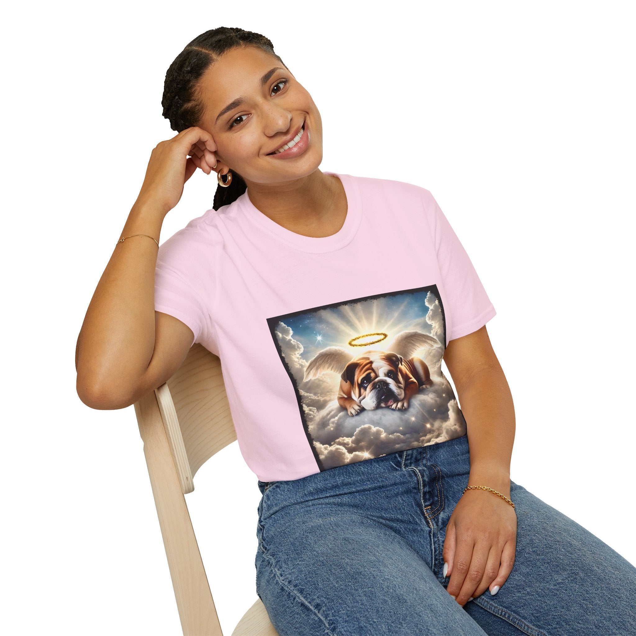 Bulldog Angel Baby | Unisex Dog T-Shirt