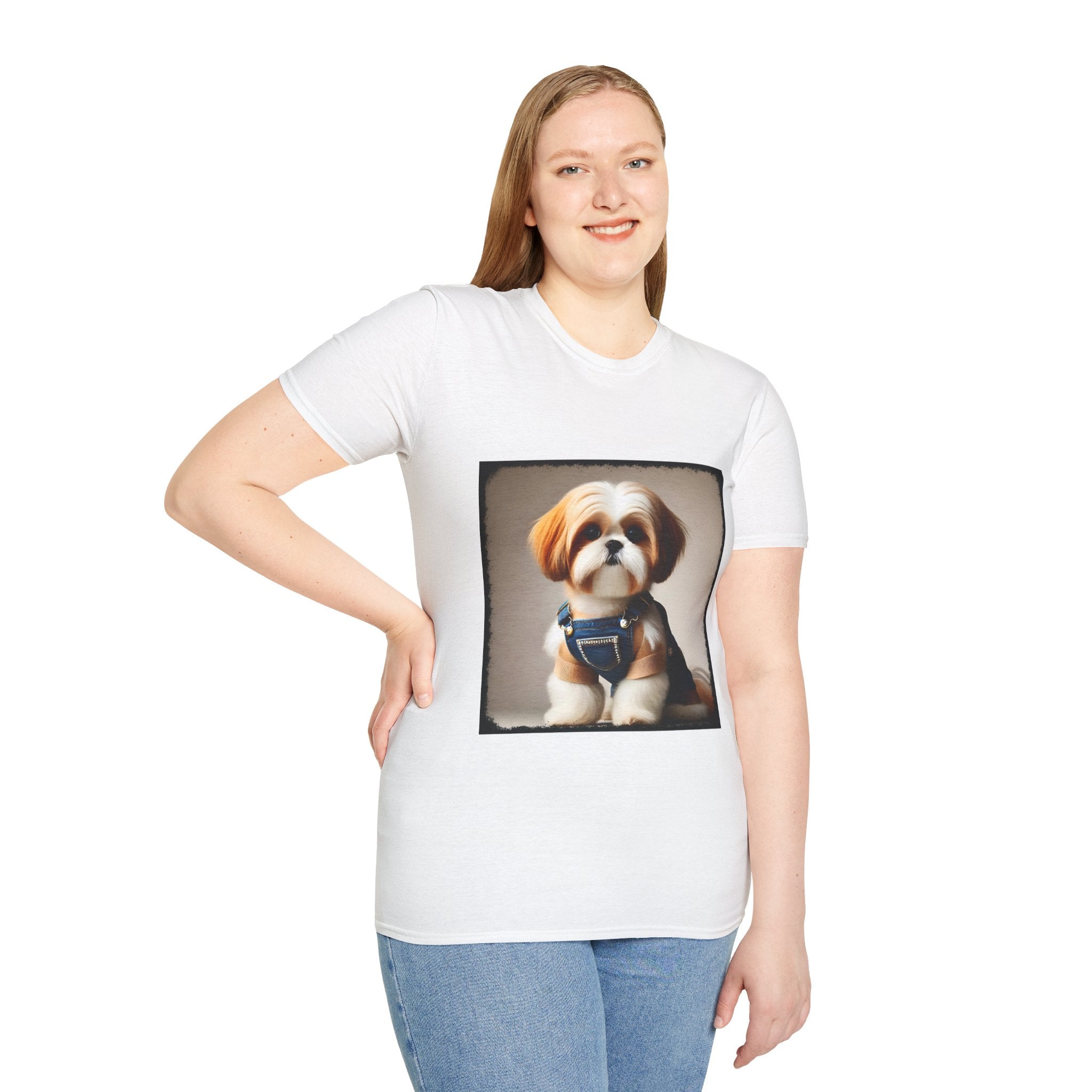 Shih Tzu Denim Mood | Unisex Dog T-Shirt