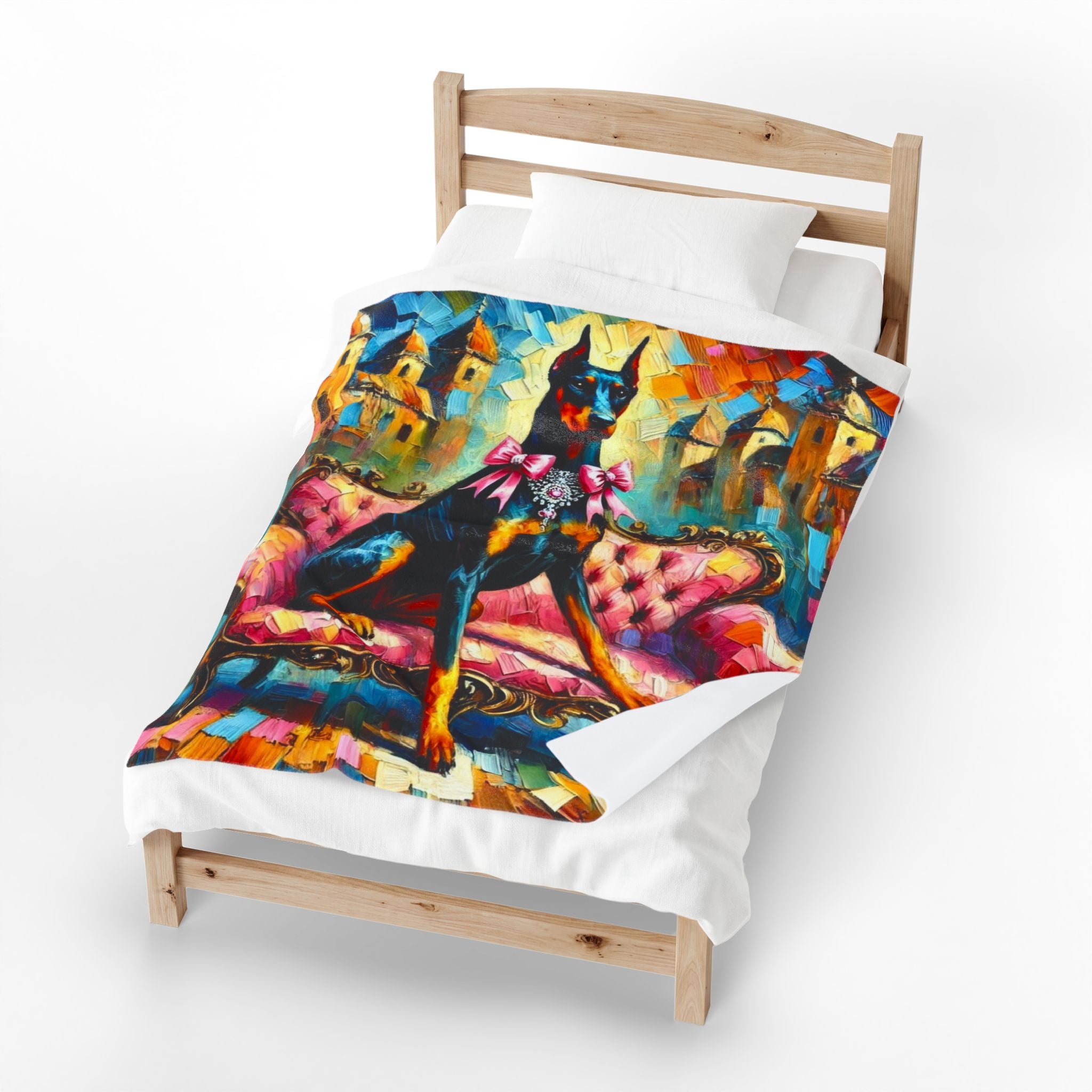 Doberman Pinscher Blanket | Diamond Princess Classic Dog Lover Gift