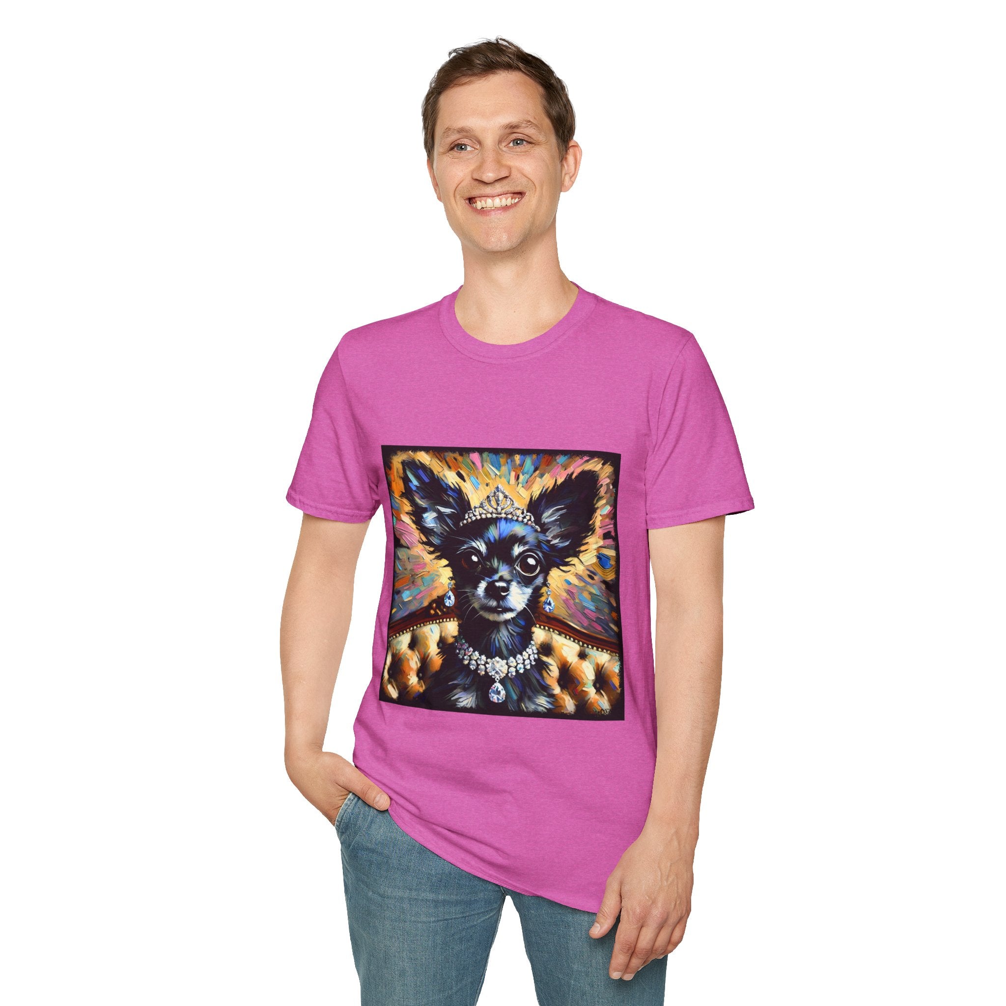 Chihuahua Diamond Earring Classic | Unisex Dog T-Shirt