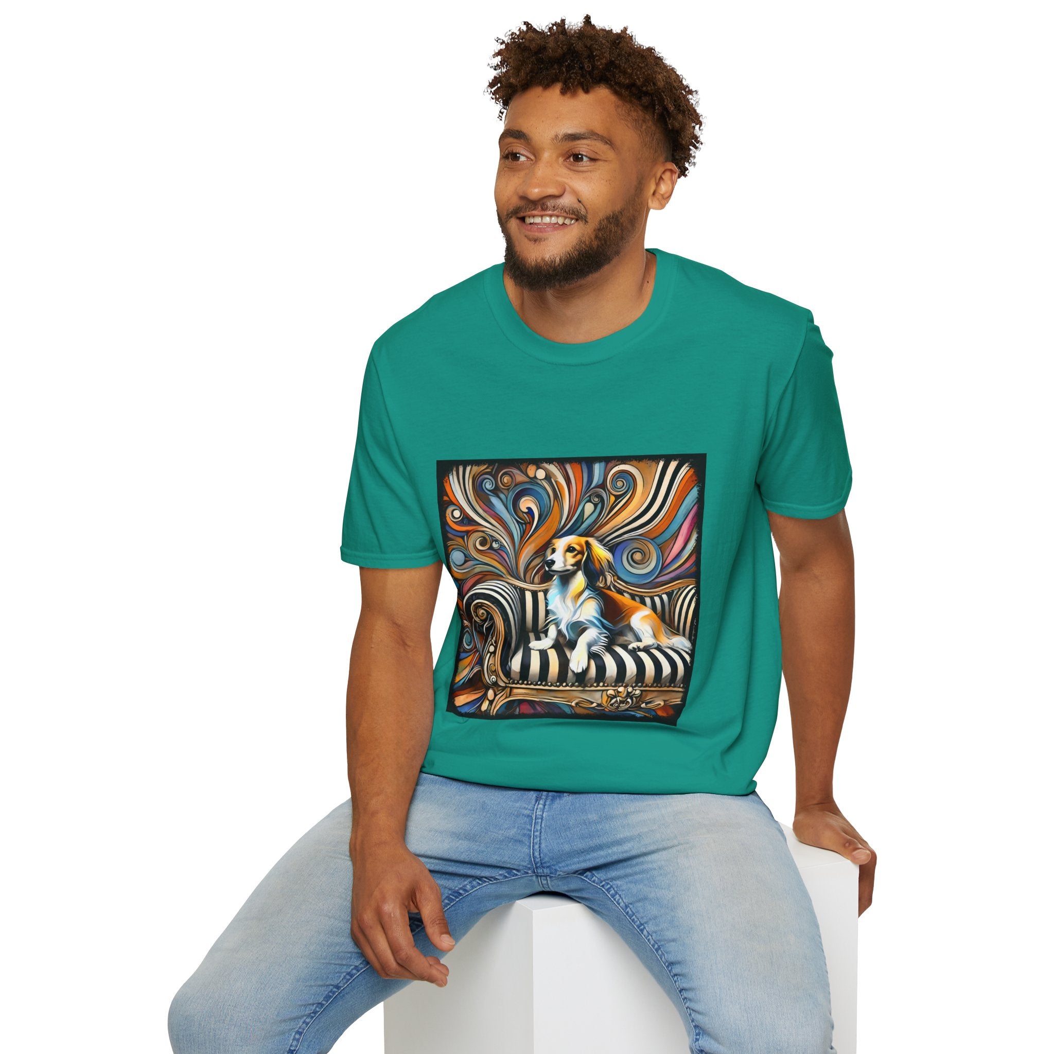 Dachshund Chic Swirl | Unisex Dog T-Shirt