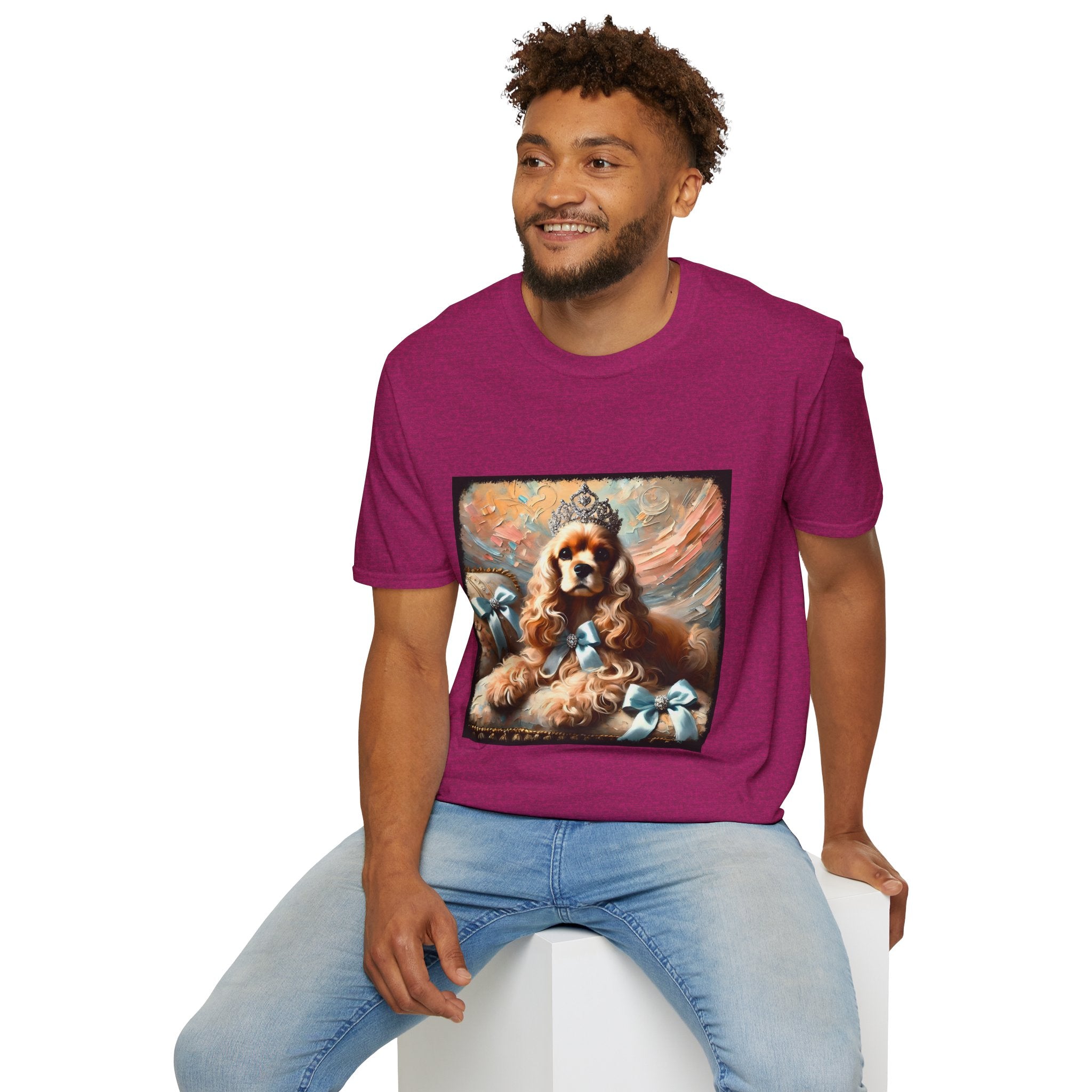 Cocker Spaniel Diamond Tiara Classic | Unisex Dog T-Shirt