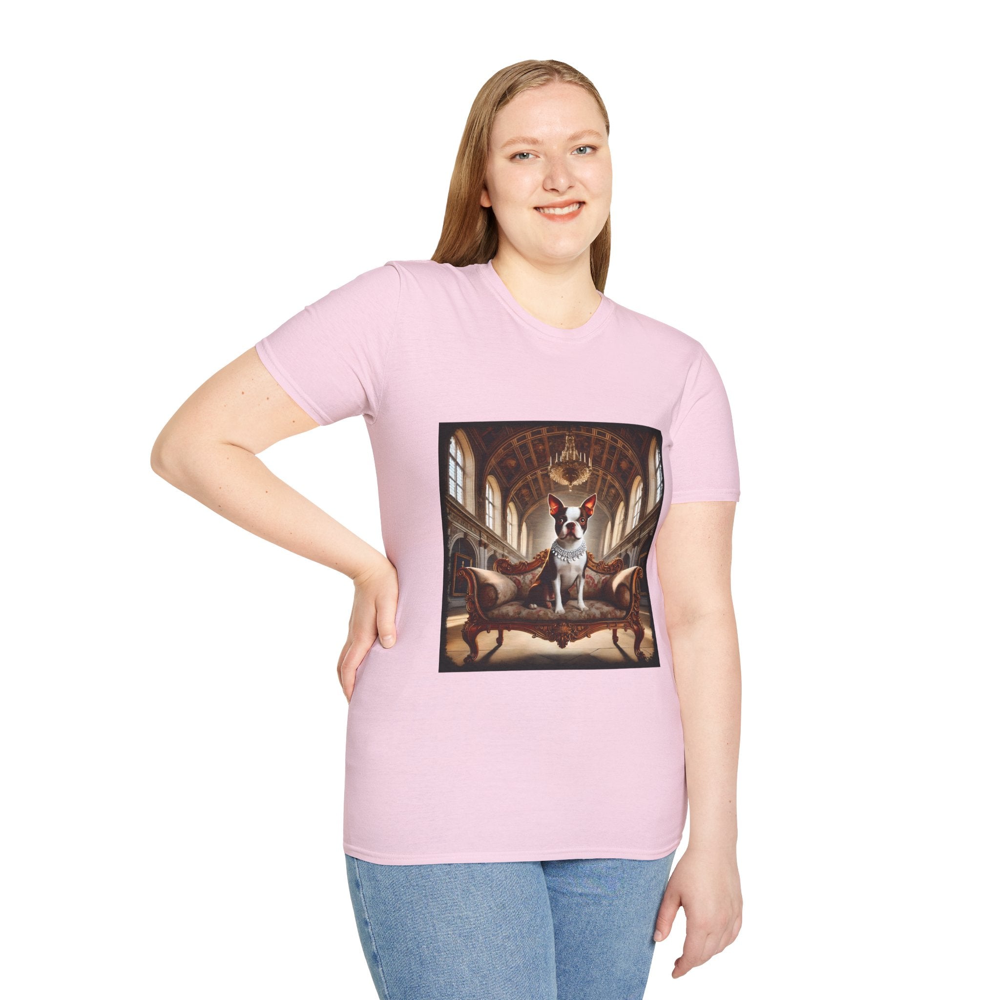 Boston Terrier Poised Princess  | Unisex Dog T-Shirt