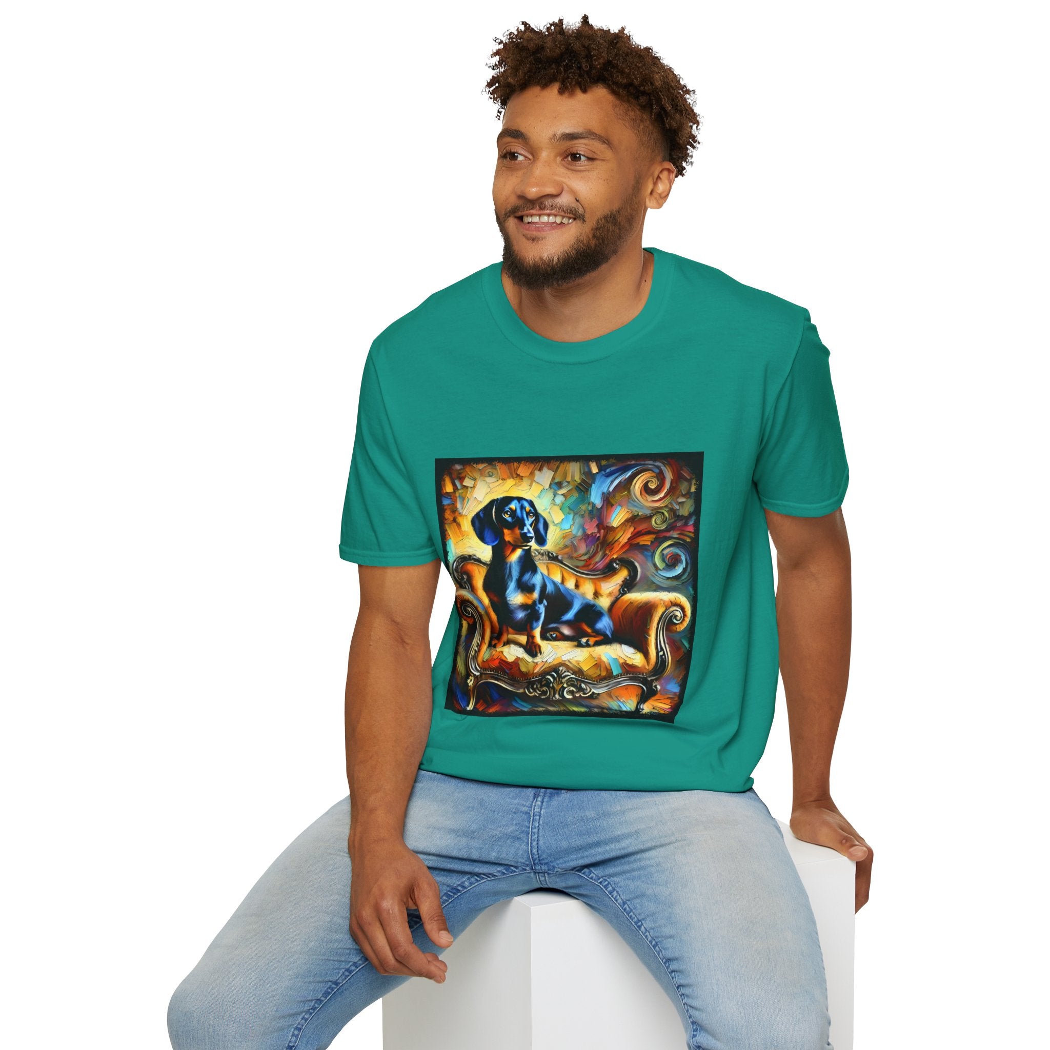 Dachshund Bold Swirl | Unisex Dog T-Shirt