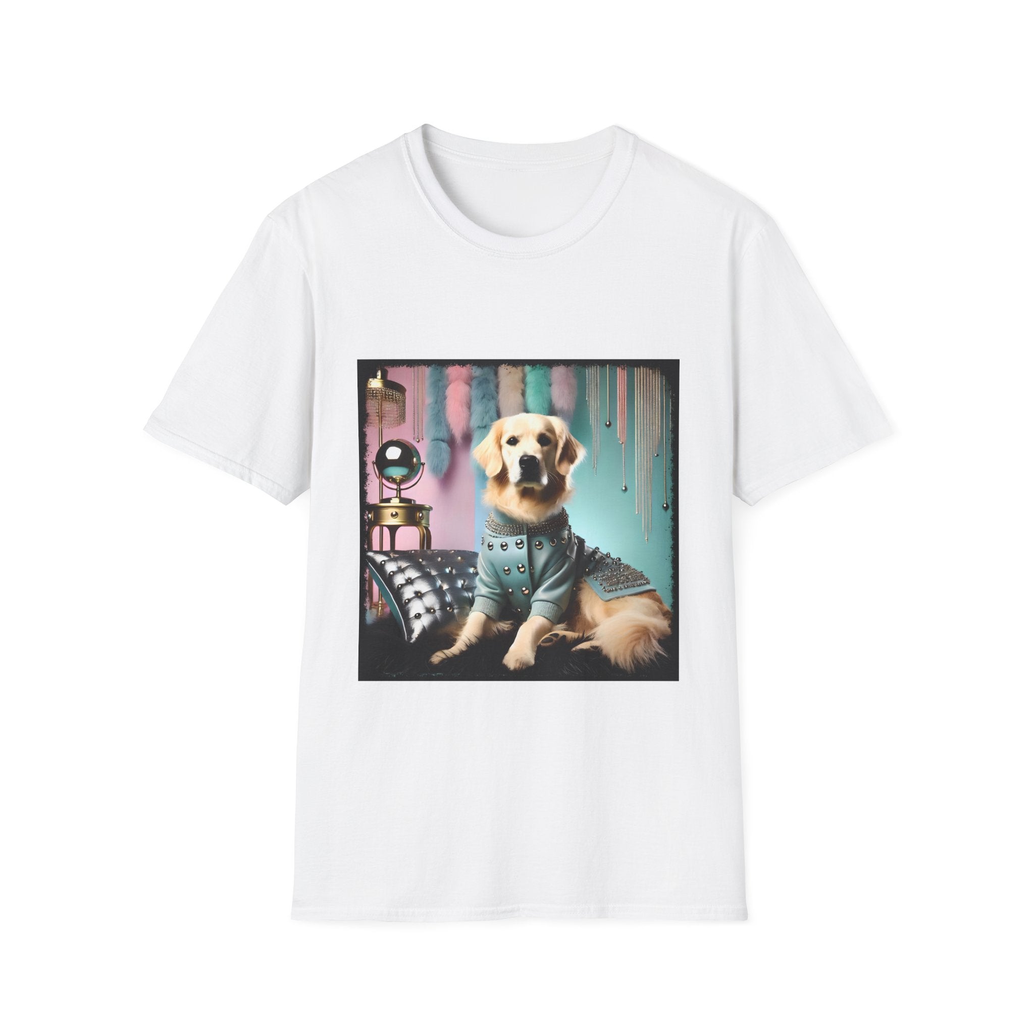Golden Retriever Shirt | 80s Glam Gal Dog Lover Tee