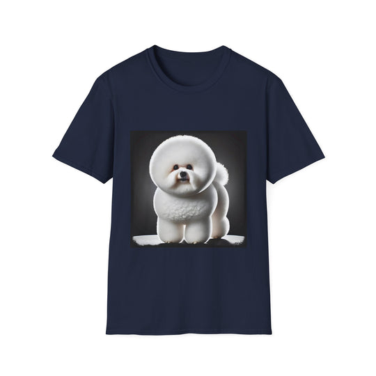 Bichon Frise Best in Show design dog lover unisex t-shirt in navy