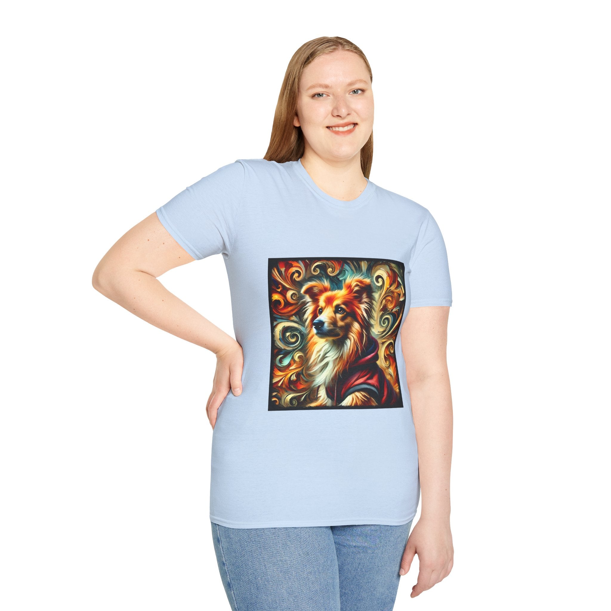 Miniature American Shepherd Relaxed Swirl | Unisex Dog T-Shirt