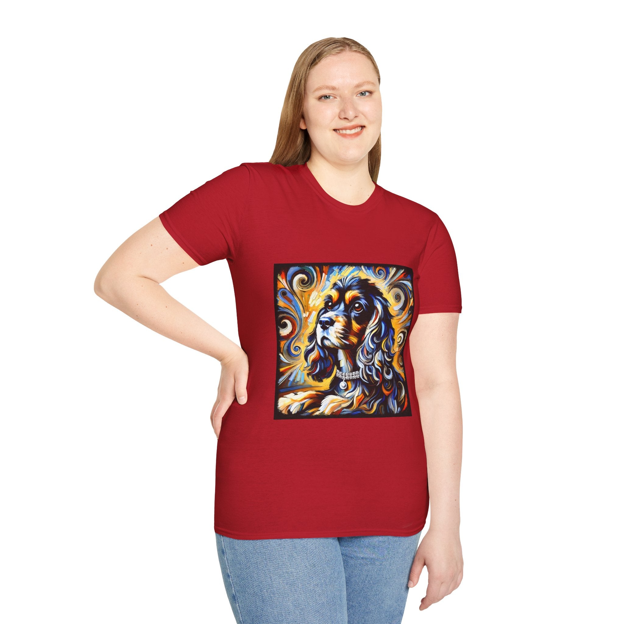 Cocker Spaniel Sun Swirl | Unisex Dog T-Shirt