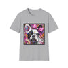 French Bulldog Striking Classic design dog lover unisex t-shirt in sport grey