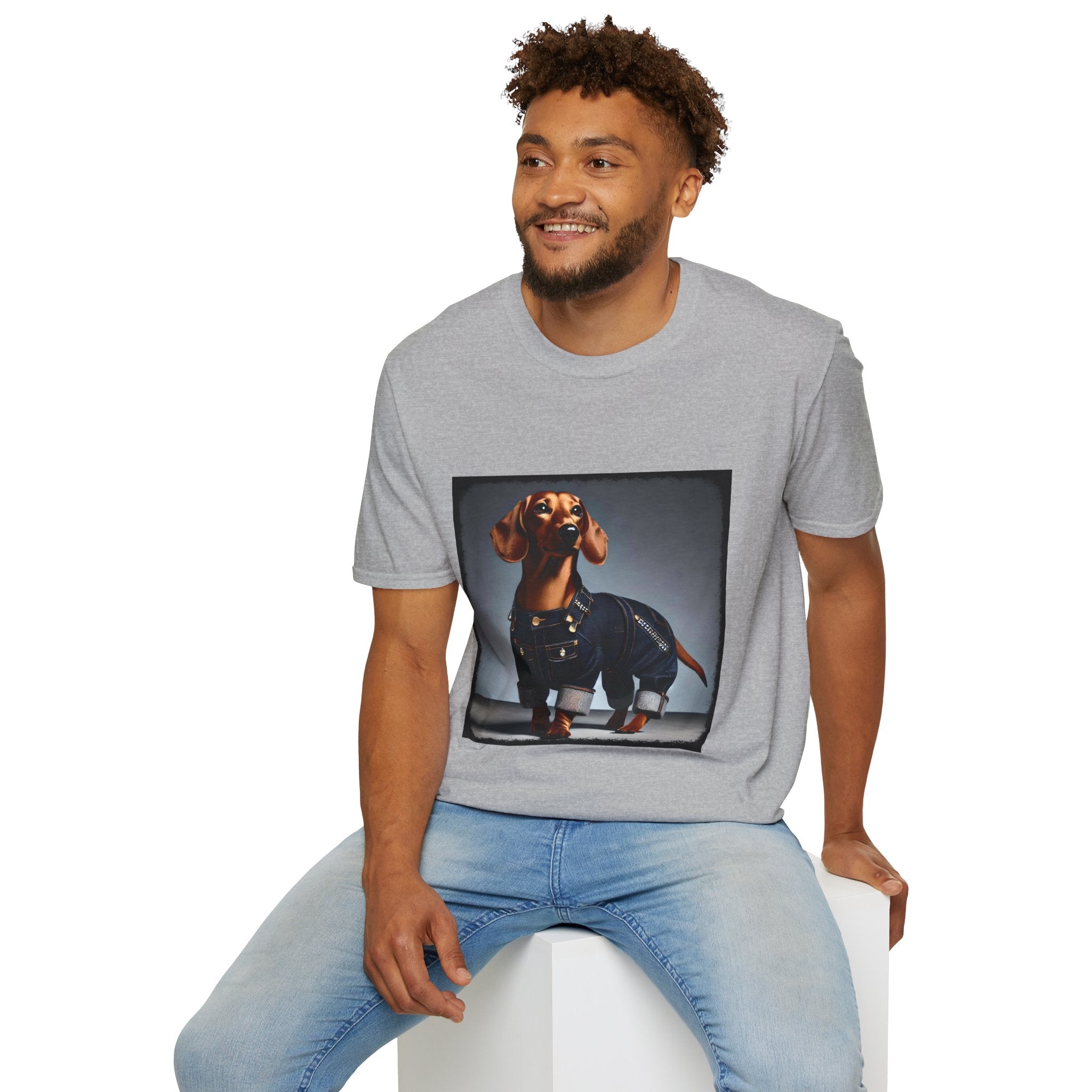 Dachshund Denim Dream | Unisex Dog T-Shirt