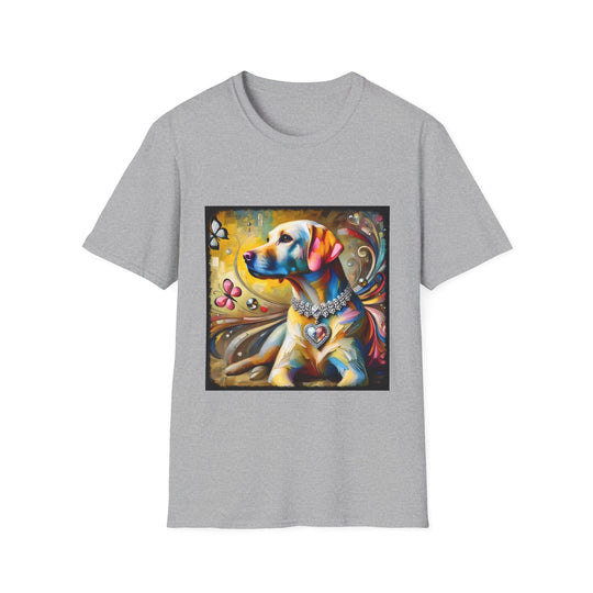 Labrador Retriever Diamond Heart Classic design dog lover unisex t-shirt in sport grey