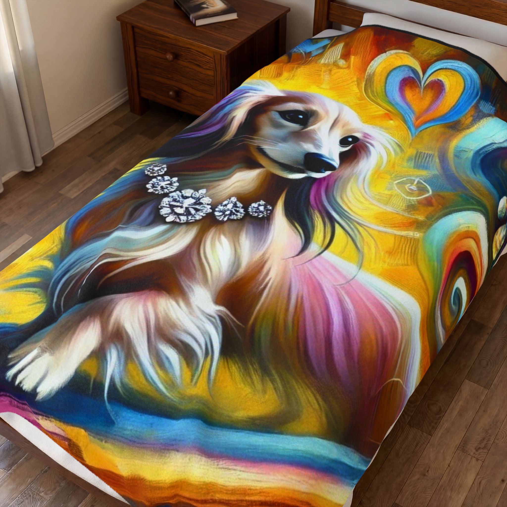 Dachshund Blanket | Bold Diamond Swirl Dog Lover Gift