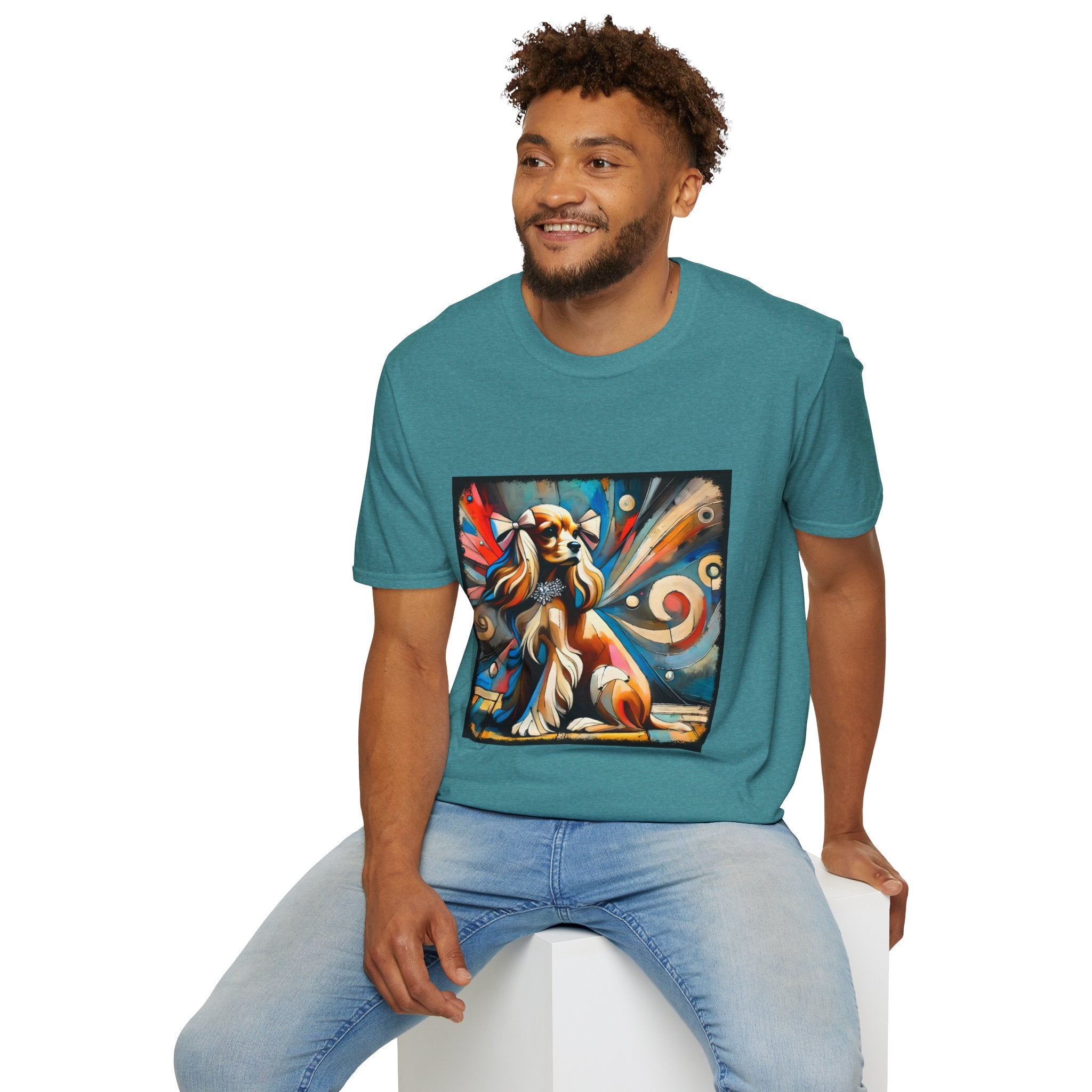 Cocker Spaniel Vivid Swirl | Unisex Dog T-Shirt