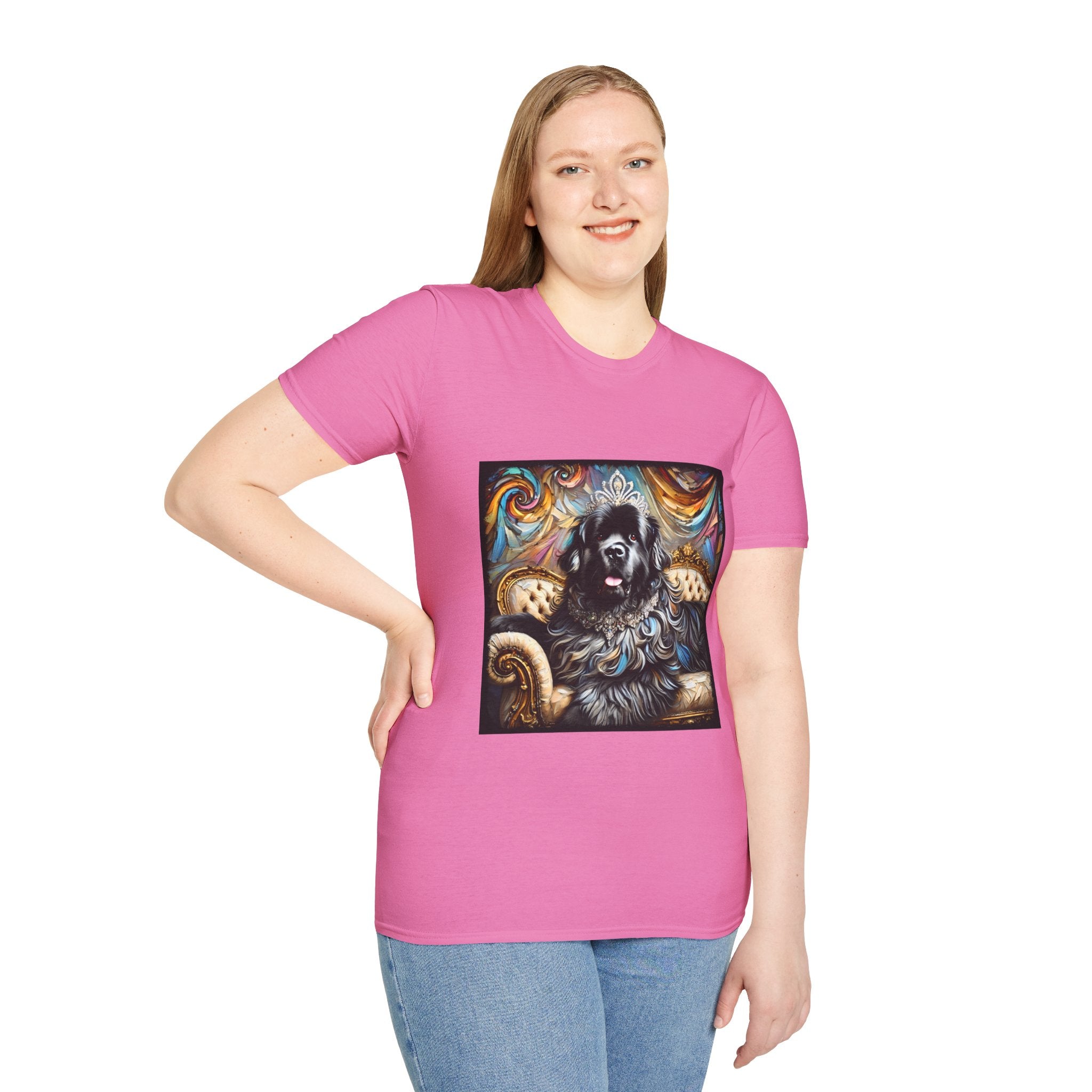Newfoundland Diamond Diva Swirl | Unisex Dog T-Shirt