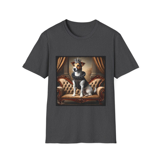 Jack Russell Terrier Dashing Duke design dog lover unisex t-shirt in dark heather