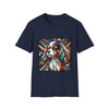 Cavalier King Charles Spaniel Multicolored Geometric | Unisex Dog T-Shirt