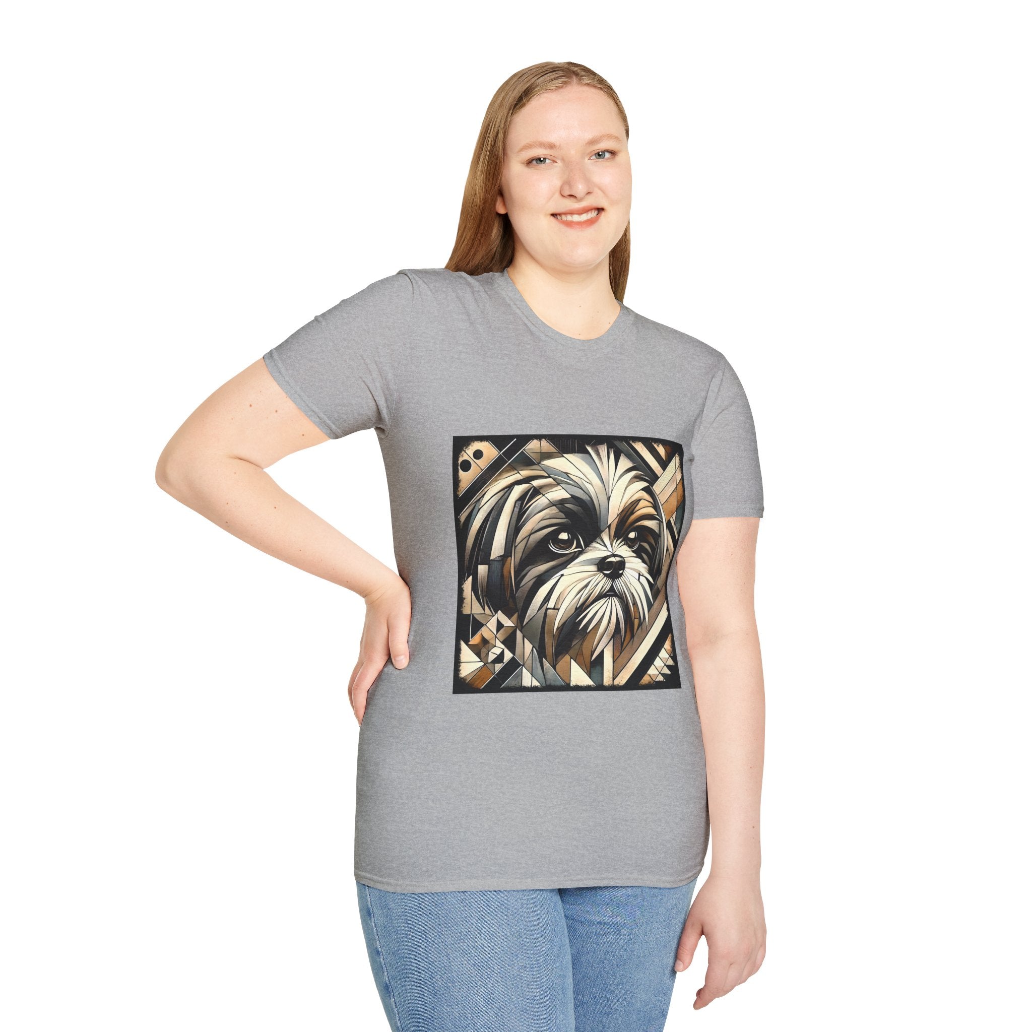 Shih Tzu Bold Geometric | Unisex Dog T-Shirt