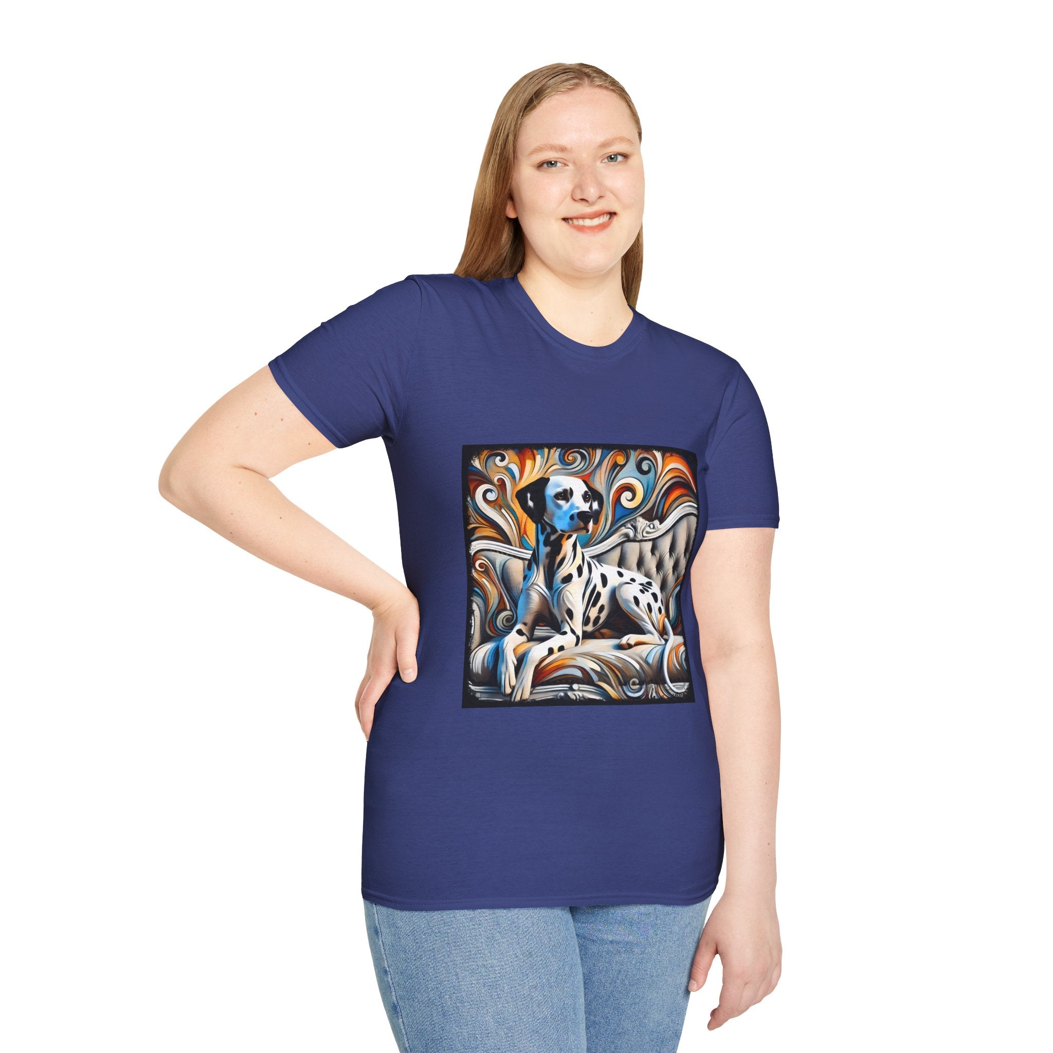 Dalmatian vivid Swirl | Unisex Dog T-Shirt