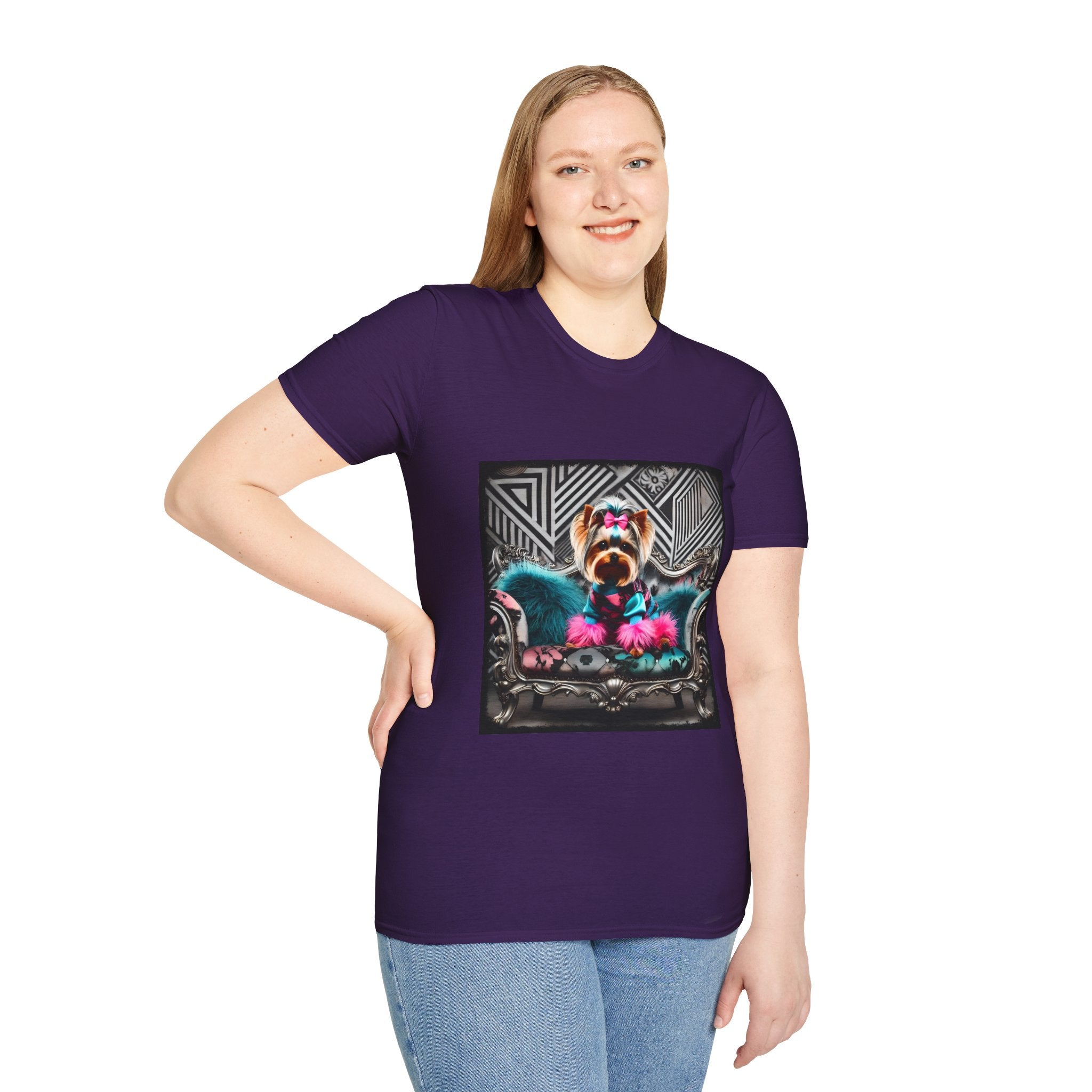 Yorkshire Terrier Chic Rocker | Unisex Dog T-Shirt