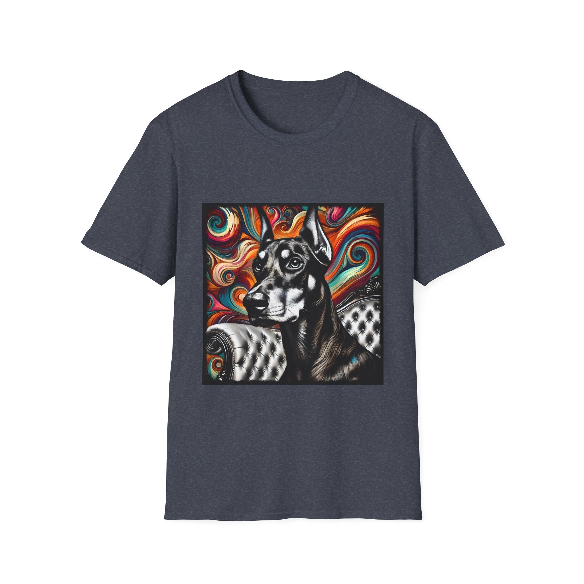Doberman Pinscher B&W Bold | Unisex Dog T-Shirt