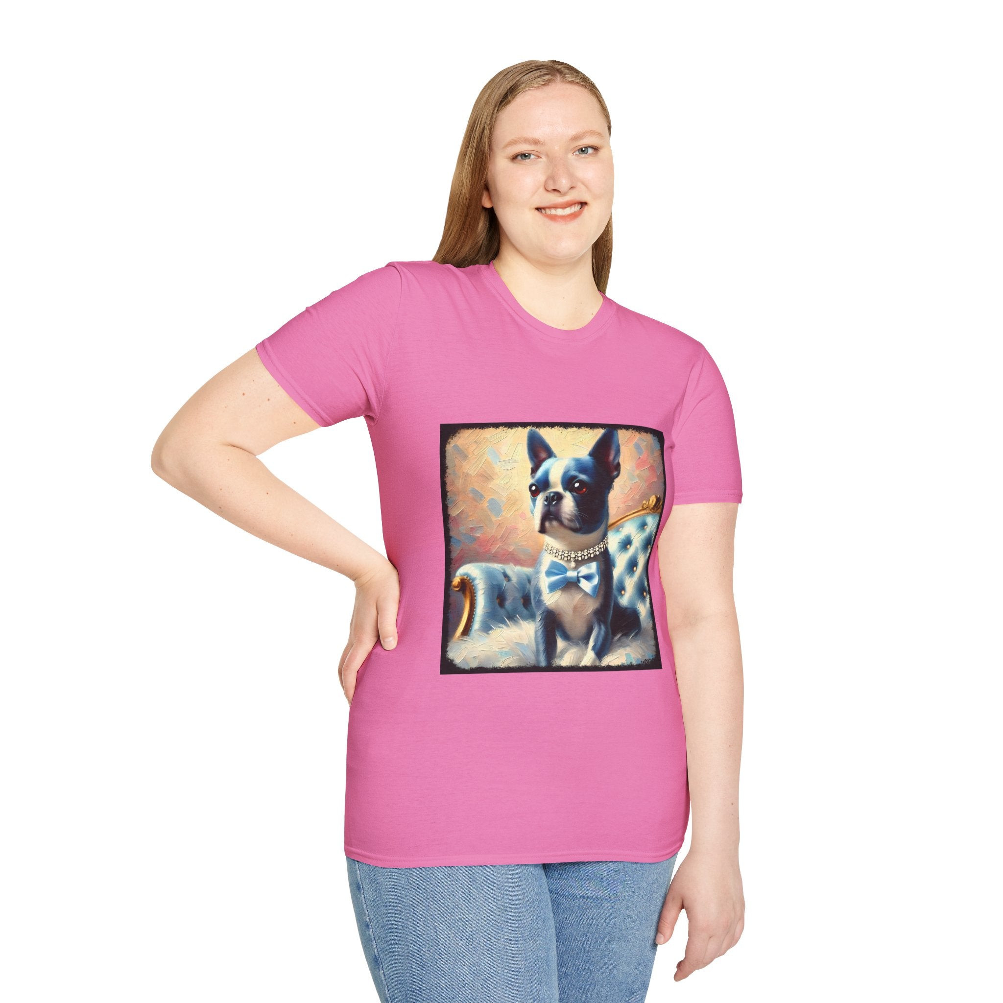 Boston Terrier Blue Classic | Unisex Dog T-Shirt