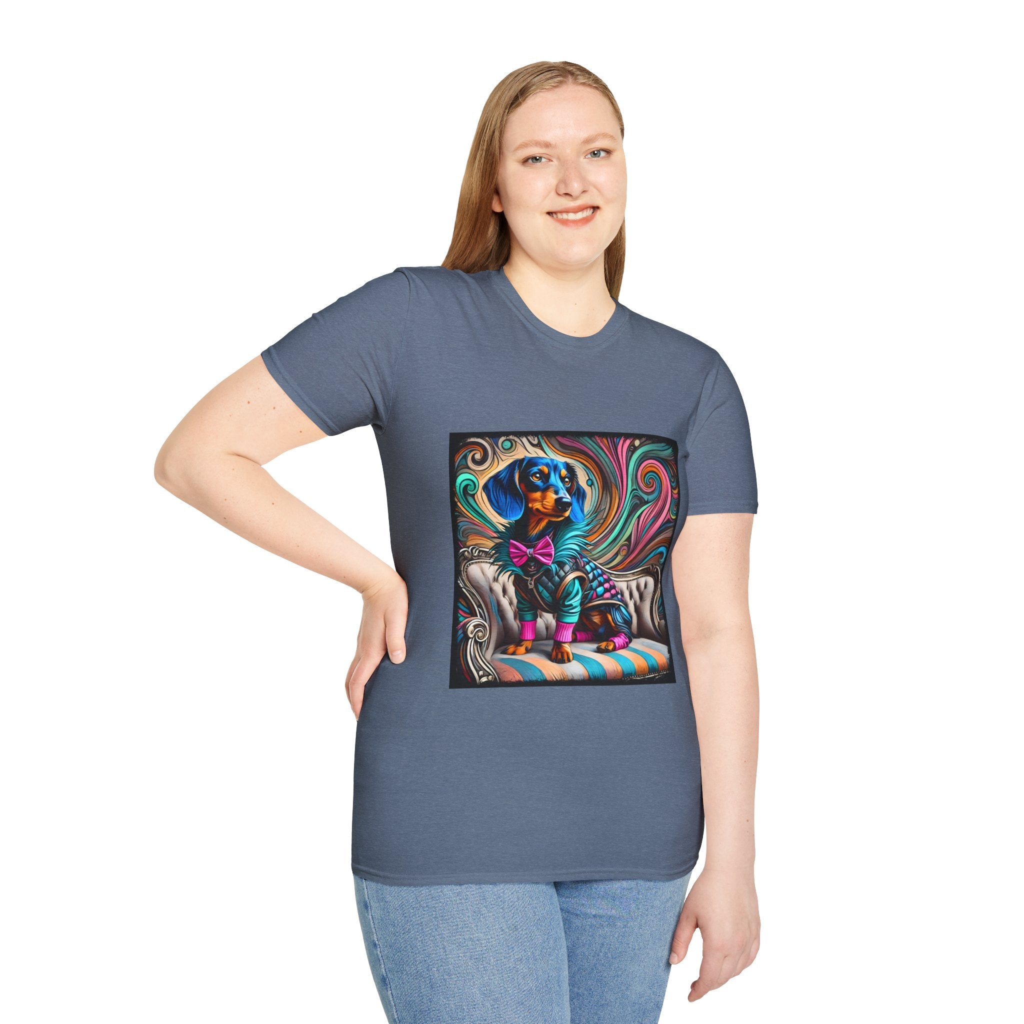 Dachshund Blue Rocker | Unisex Dog T-Shirt