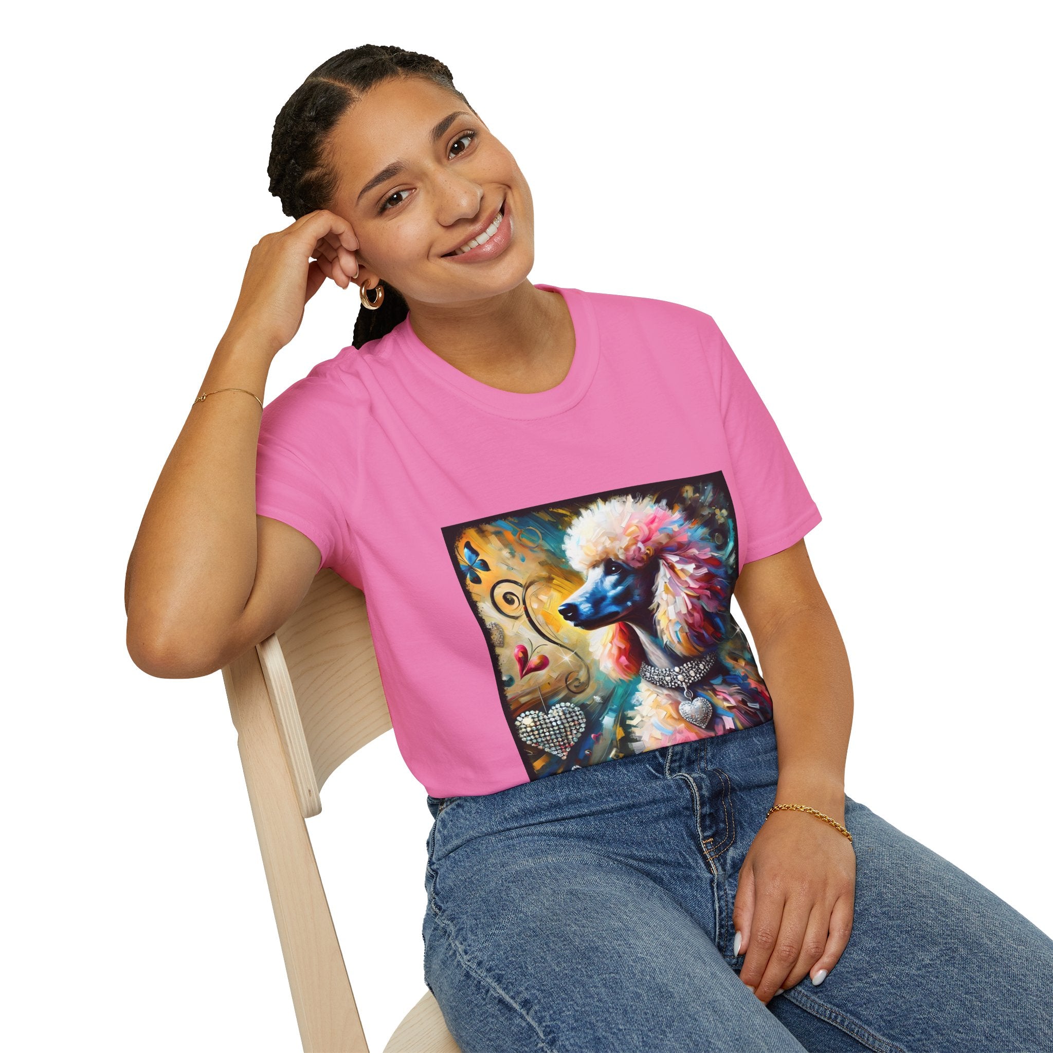 Poodle Diamond Heart Classic | Unisex Dog T-Shirt
