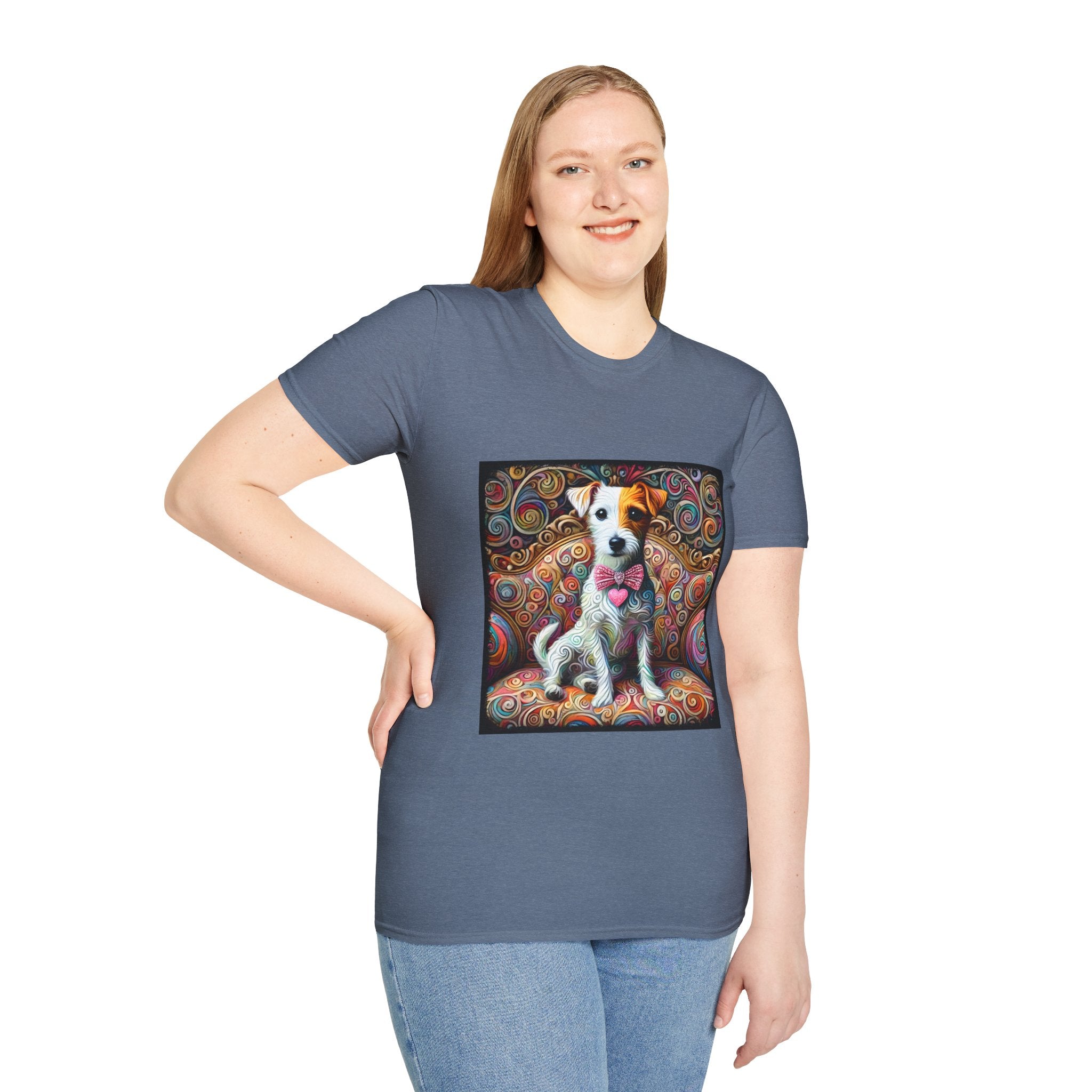 Jack Russell Terrier Love Swirl | Unisex Dog T-Shirt