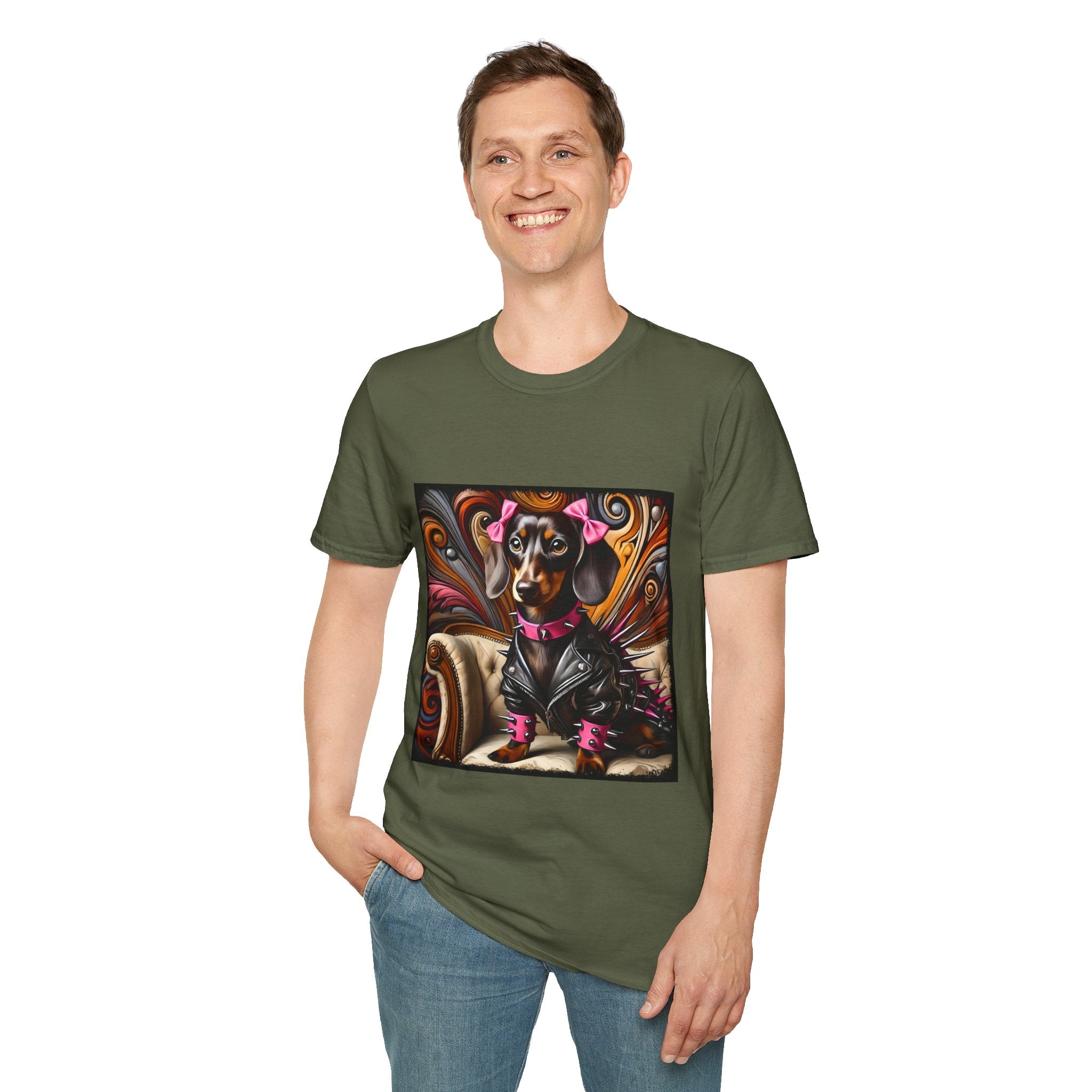 Dachshund Edgy Rocker | Unisex Dog T-Shirt