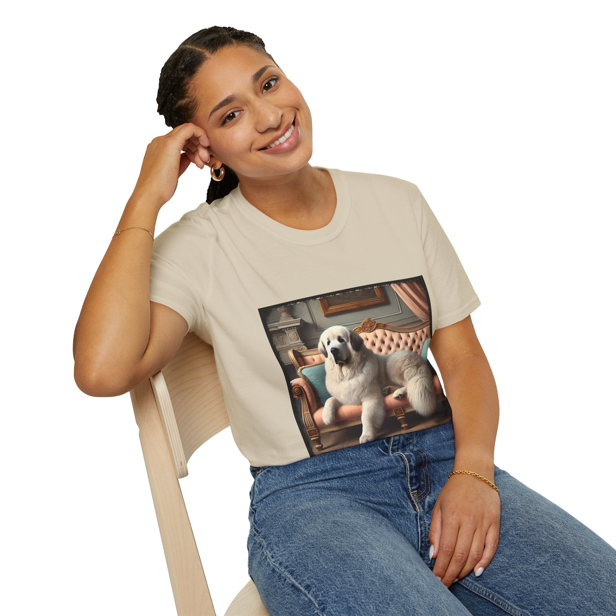 Great Pyrenees Poised Portrait | Unisex Dog T-Shirt
