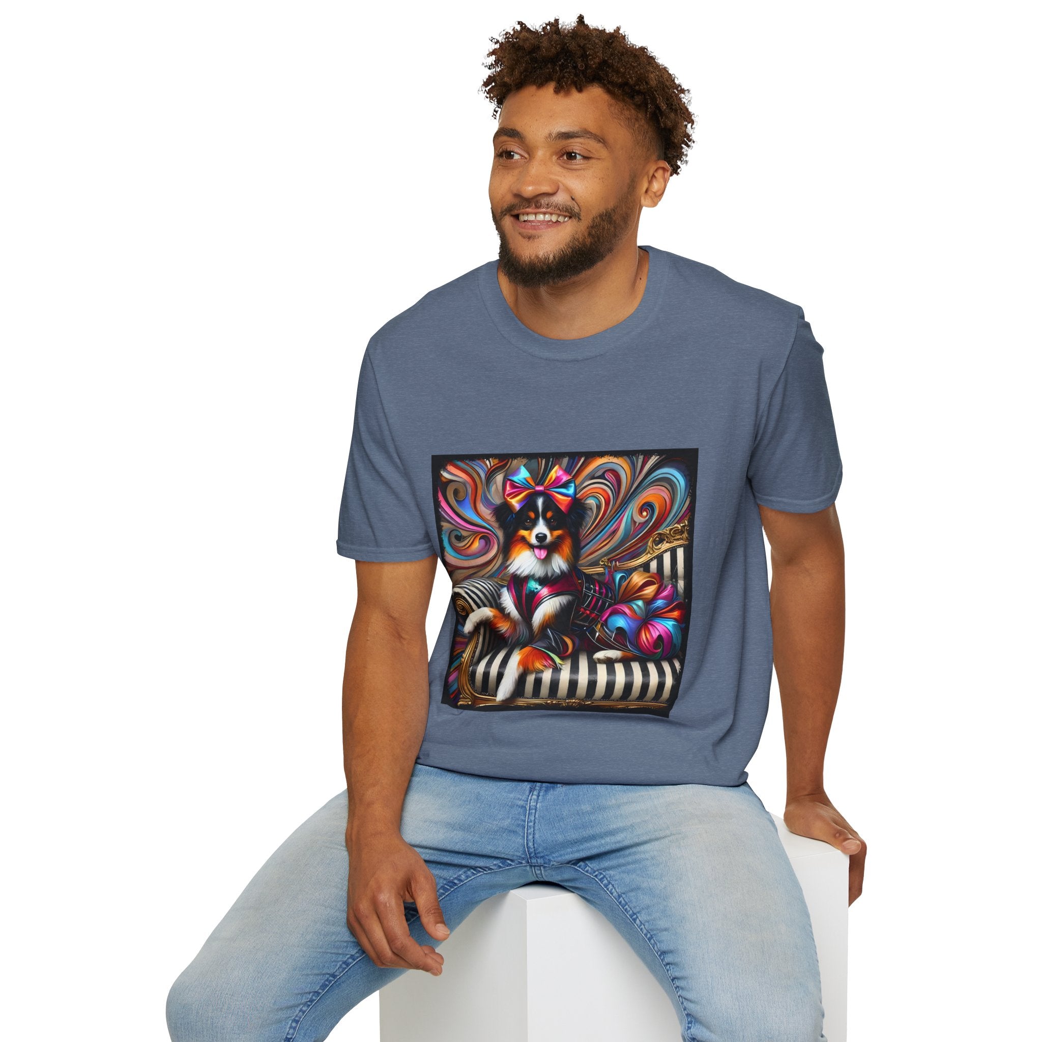 Australian Shepherd Bold Glam Rocker | Unisex Dog T-Shirt