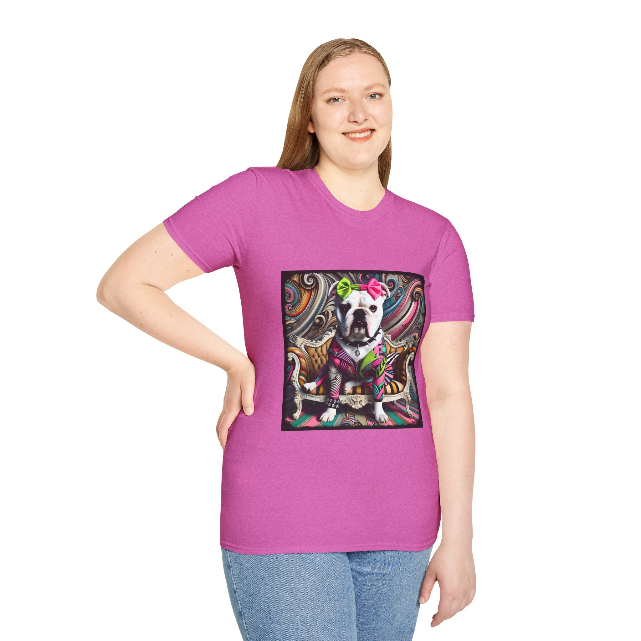 Bulldog Princess Rocker | Unisex Dog T-Shirt