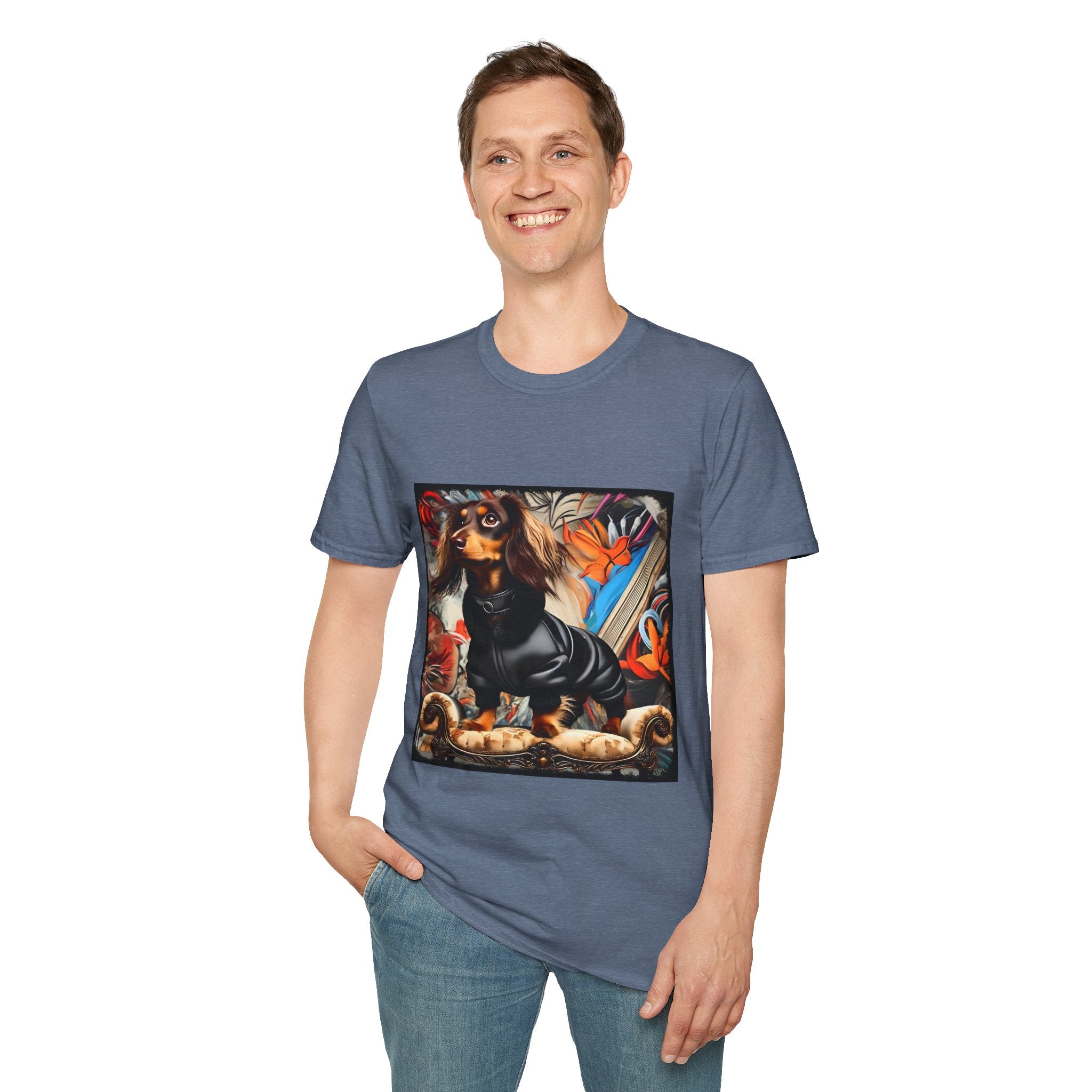 Dachshund Grunge Chic | Unisex Dog T-Shirt