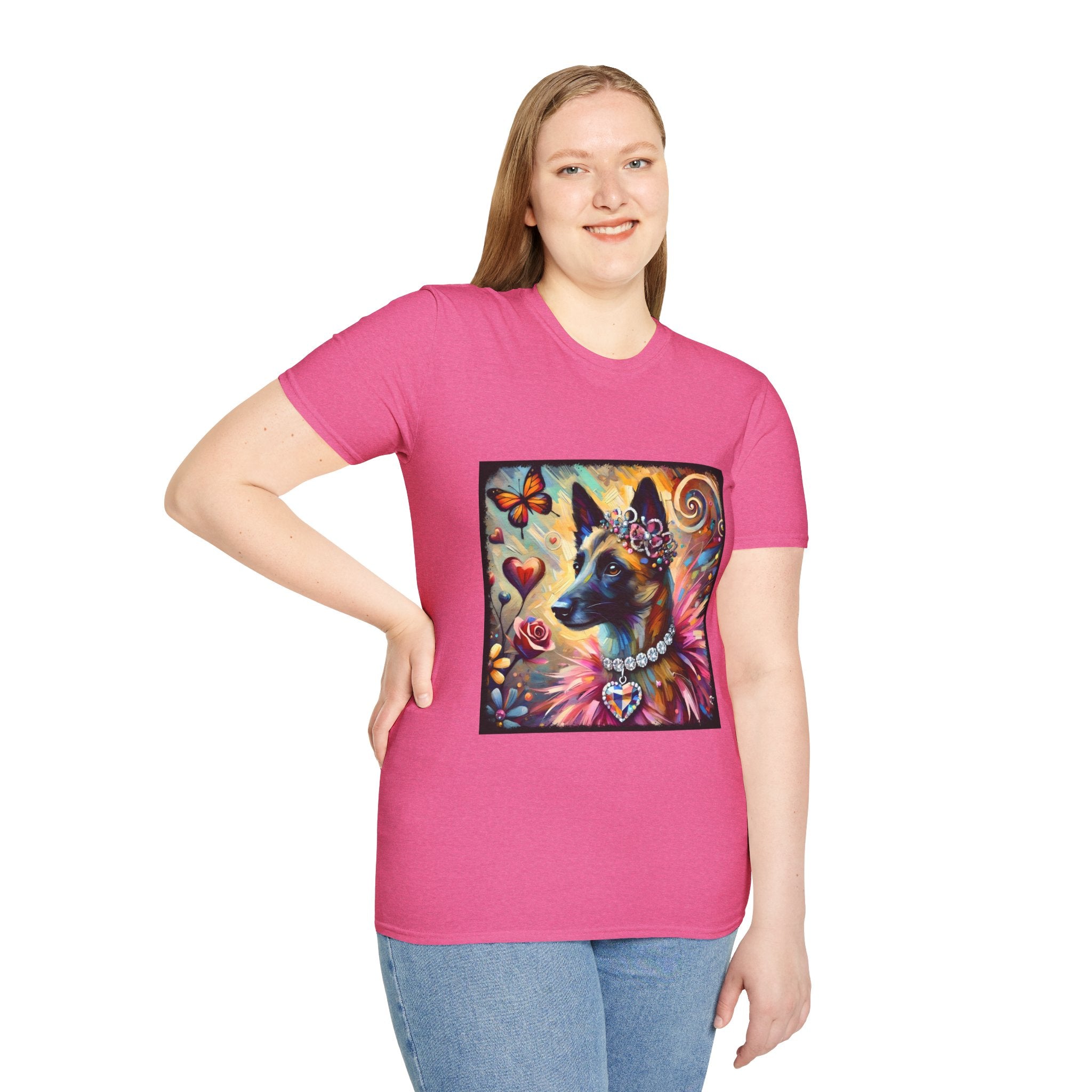 Belgian Malinois Diamond Heart Classic | Unisex Dog T-Shirt