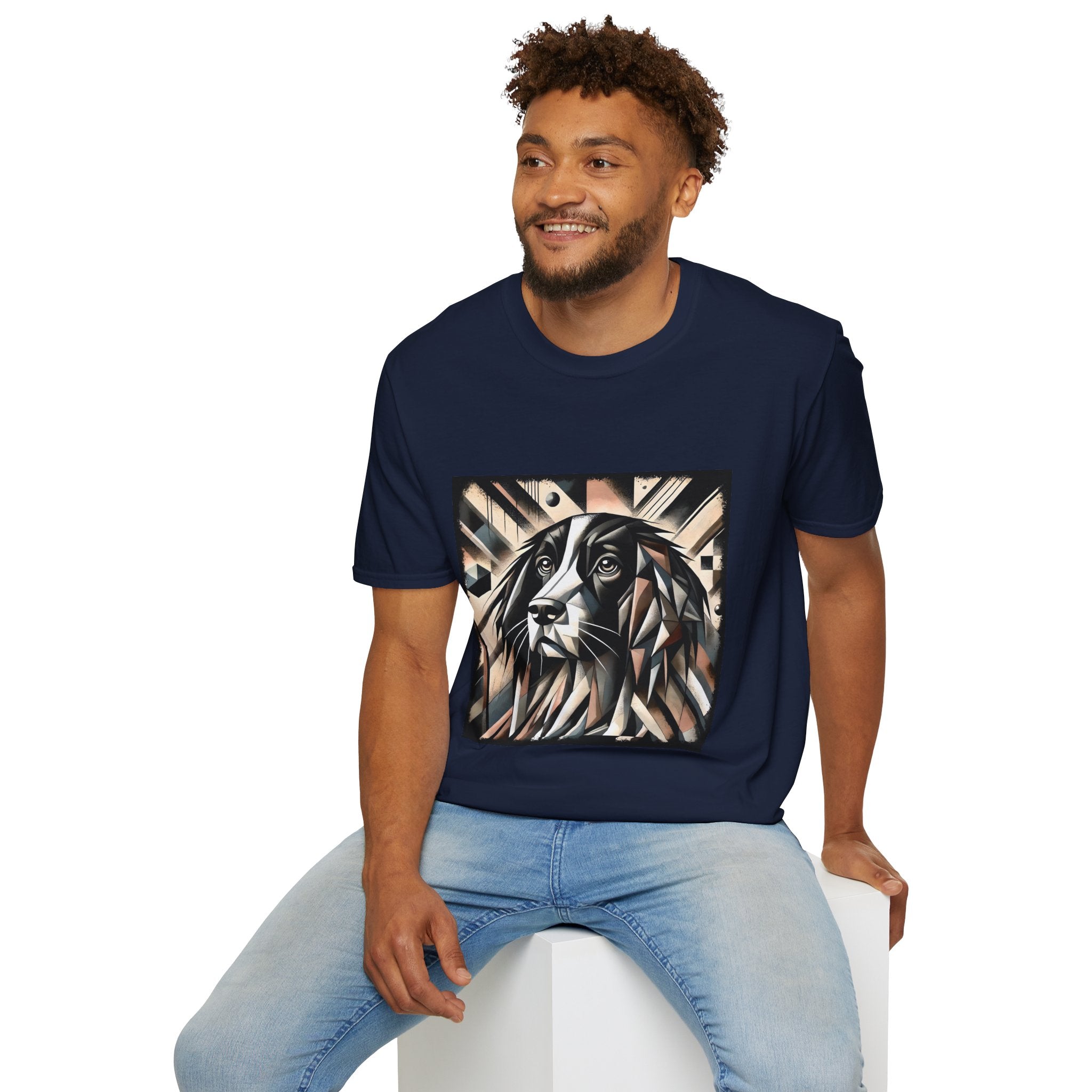 English Springer Spaniel Bold Geometric | Unisex Dog T-Shirt