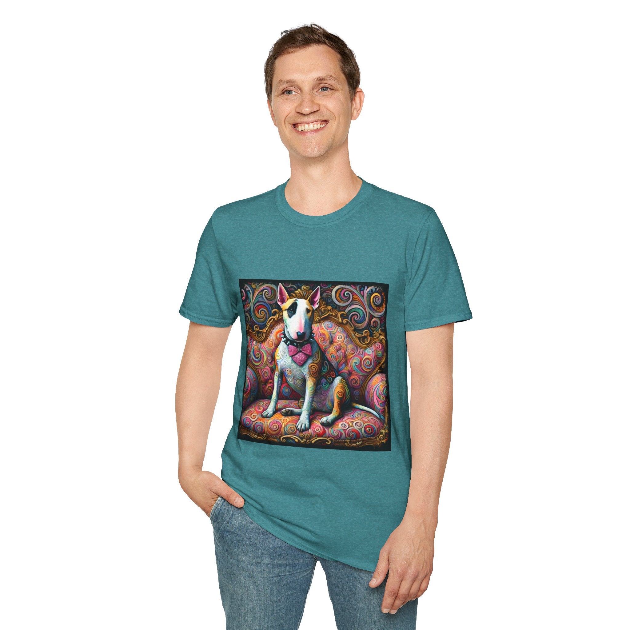 Bull Terrier Love Swirl | Unisex Dog T-Shirt