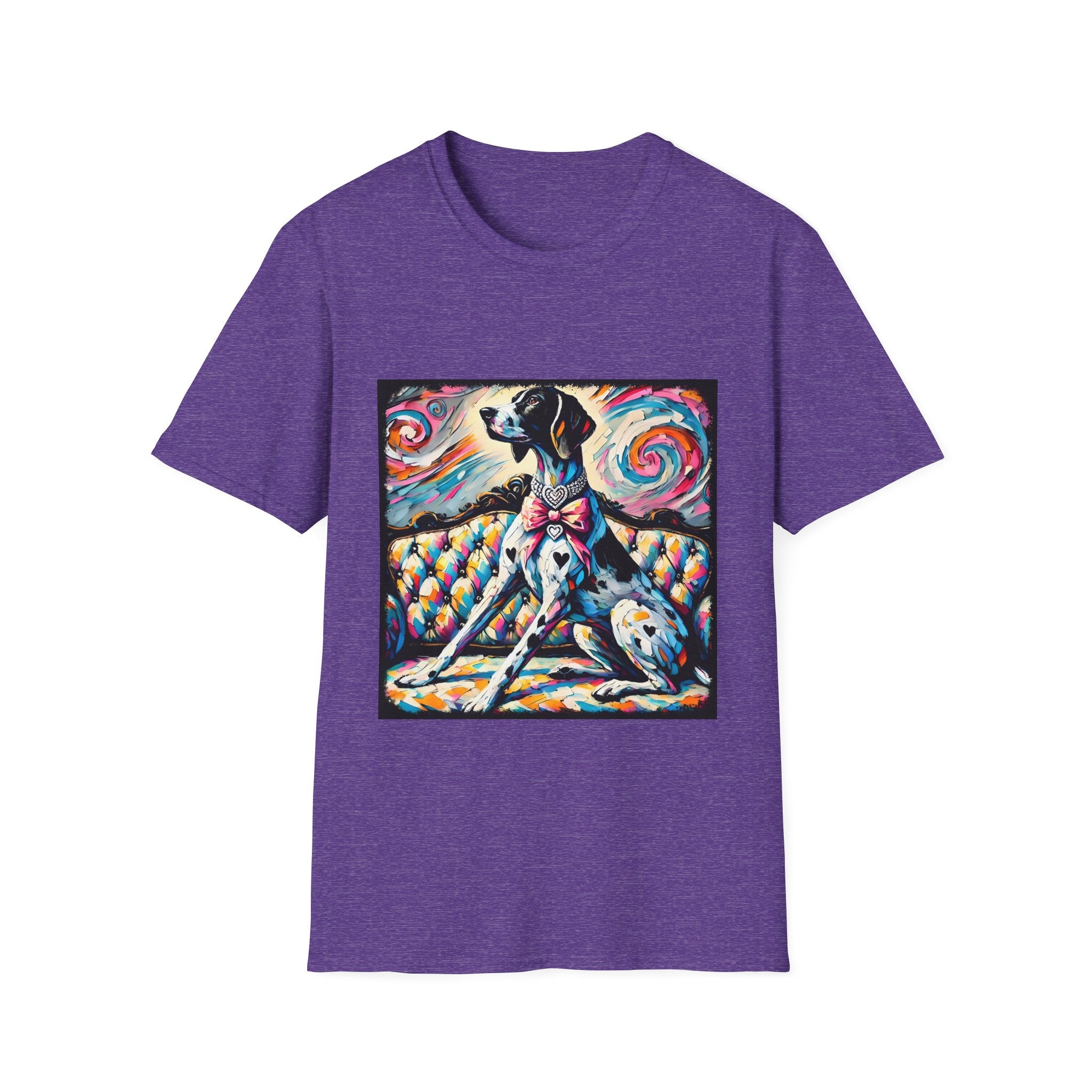 German Shorthaired Pointer Diamond Heart Swirl | Unisex Dog T-Shirt