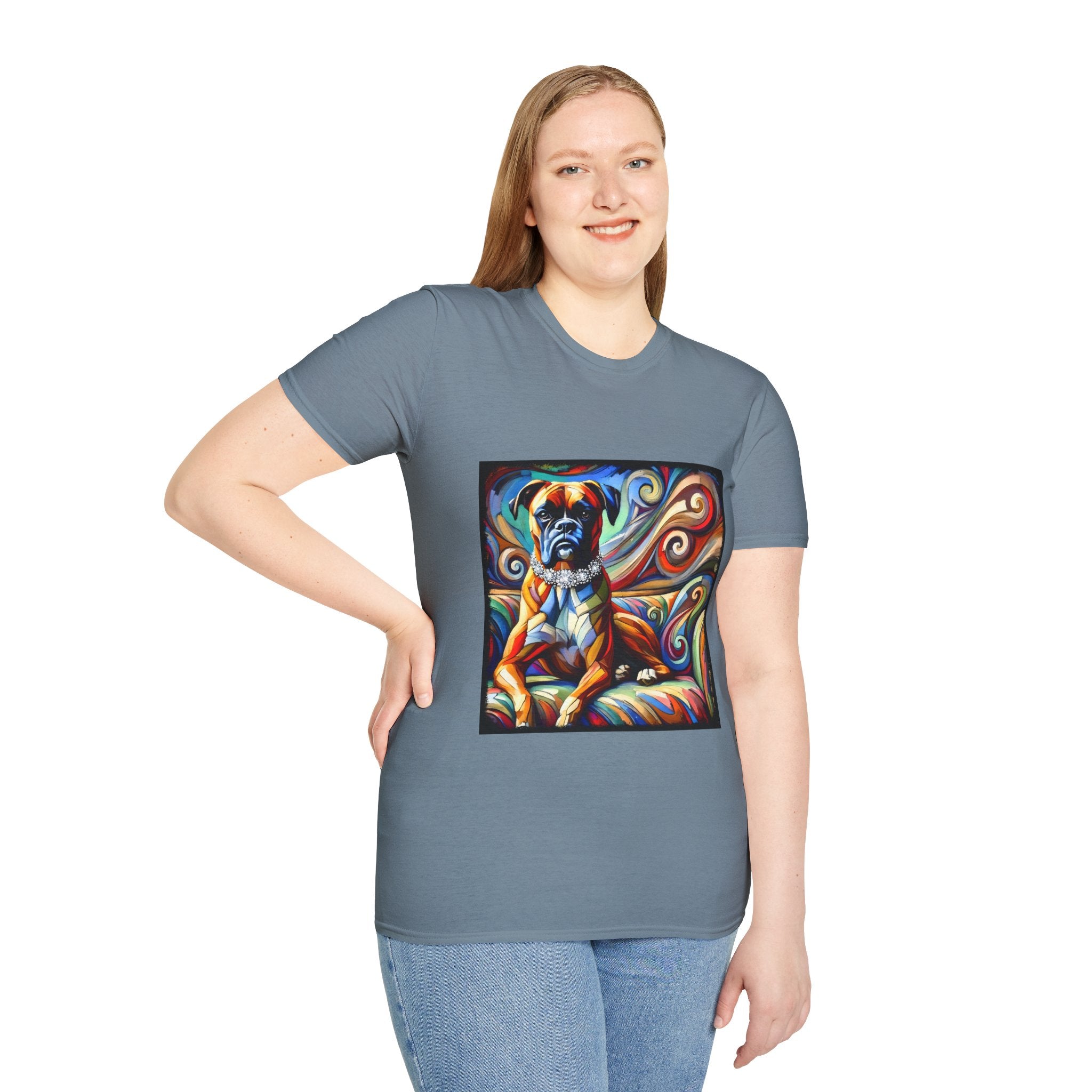 Boxer Diamond Swirl | Unisex Dog T-Shirt