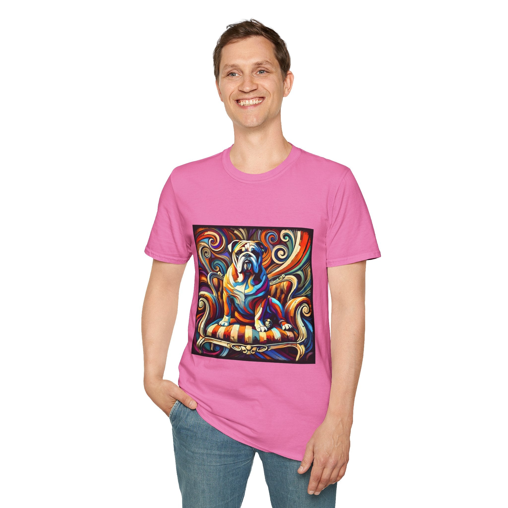 Bulldog Bold Swirl | Unisex Dog T-Shirt