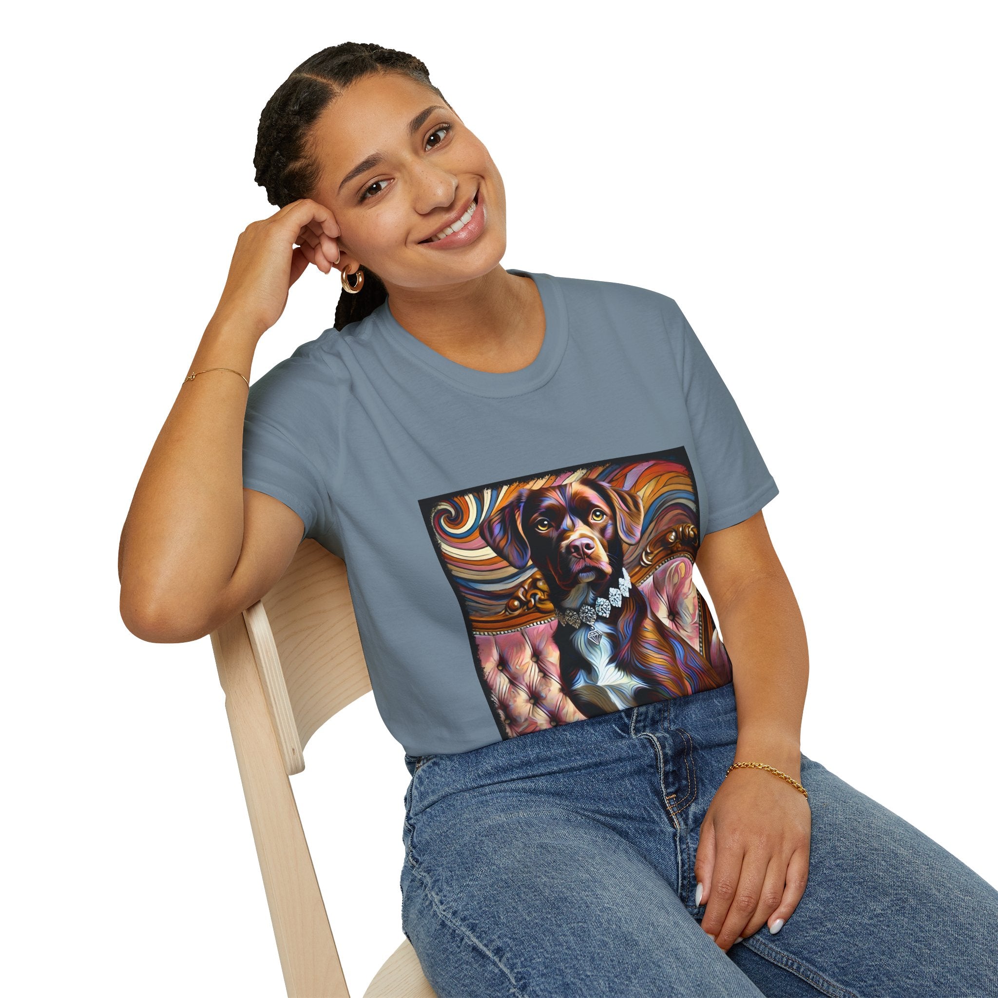 Labrador Retriever Vivid Swirl | Unisex Dog T-Shirt