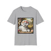 Bichon Frise Rose Pup | Unisex Dog T-Shirt