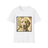 Golden Retriever Shirt | Golden Geometric Design